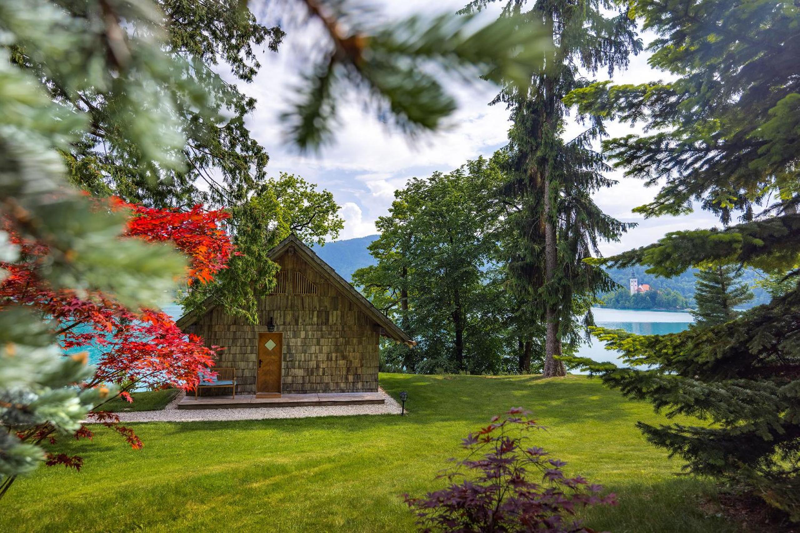 Private beach house on Lake Bled