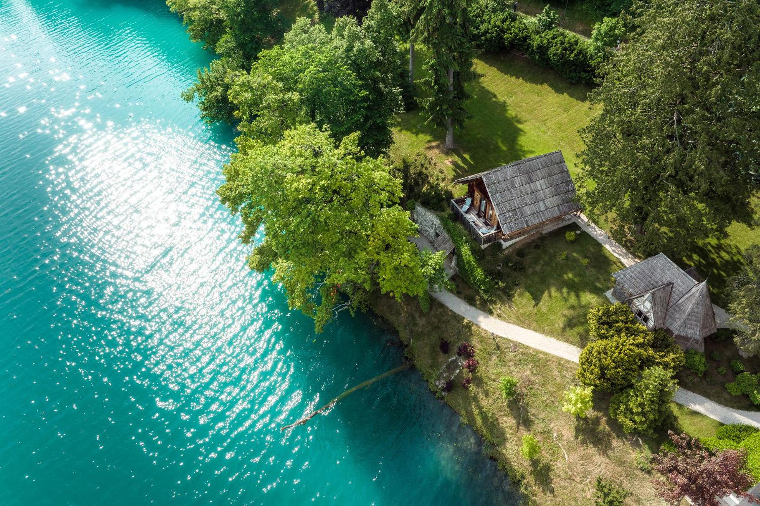 Private beach house on Lake Bled