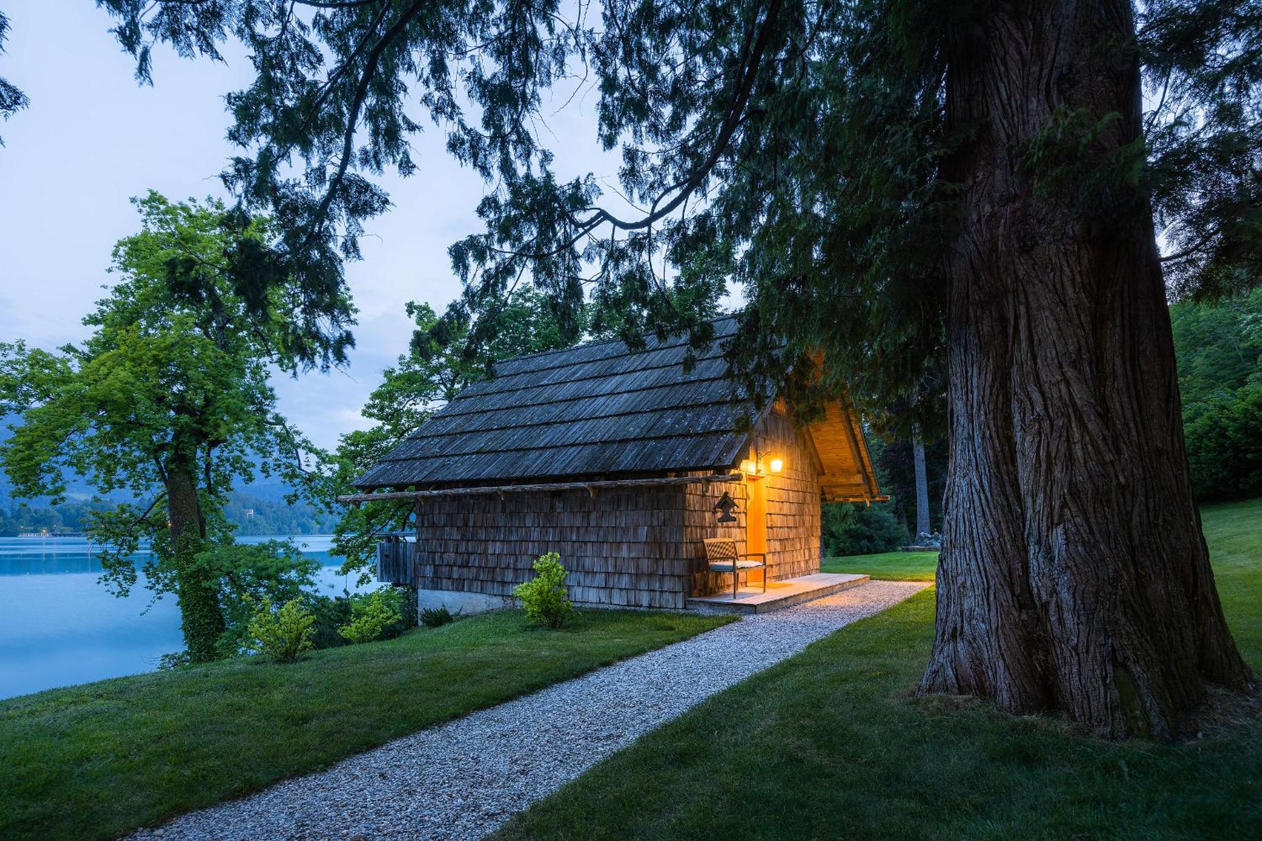Private beach house on Lake Bled
