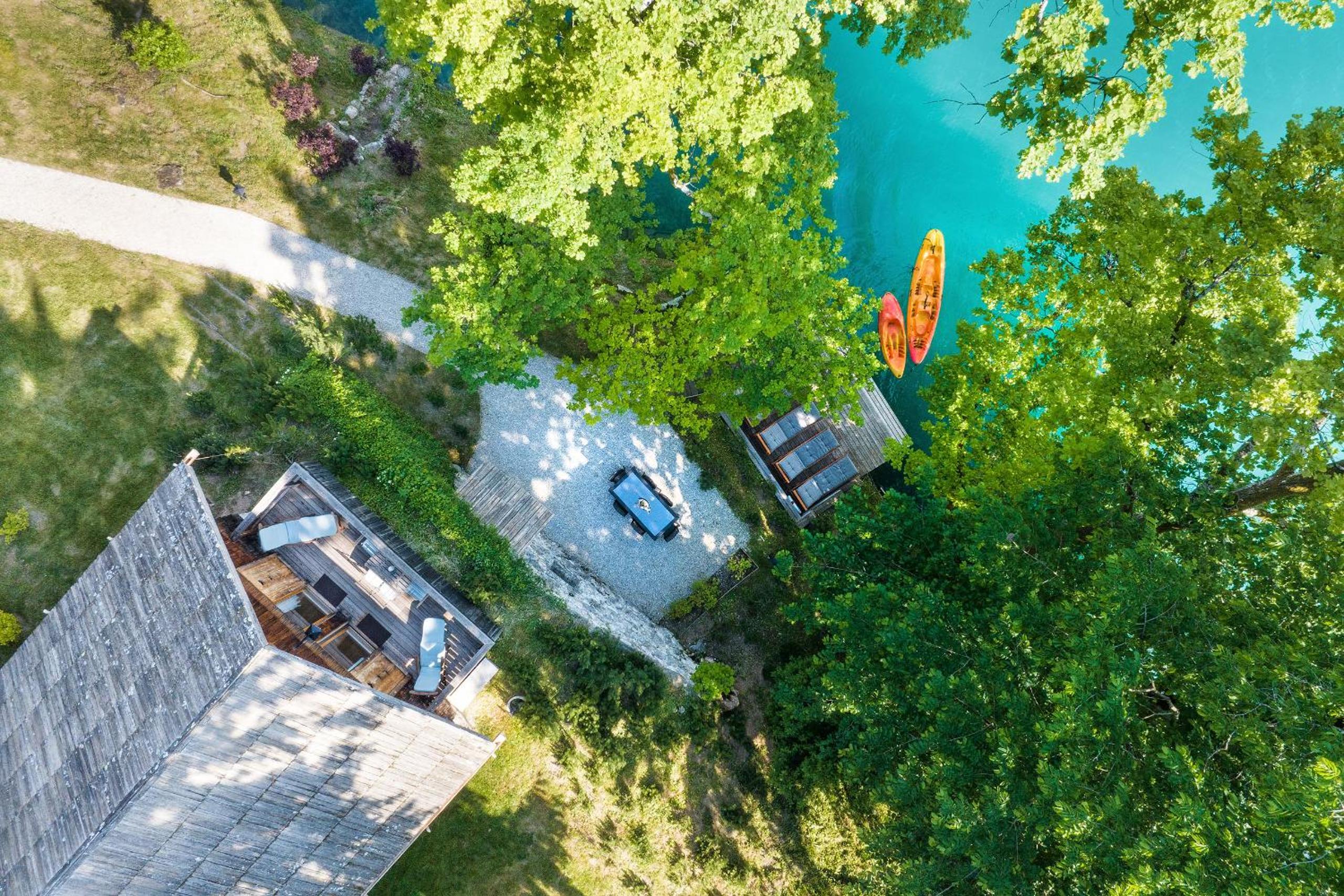 Private beach house on Lake Bled