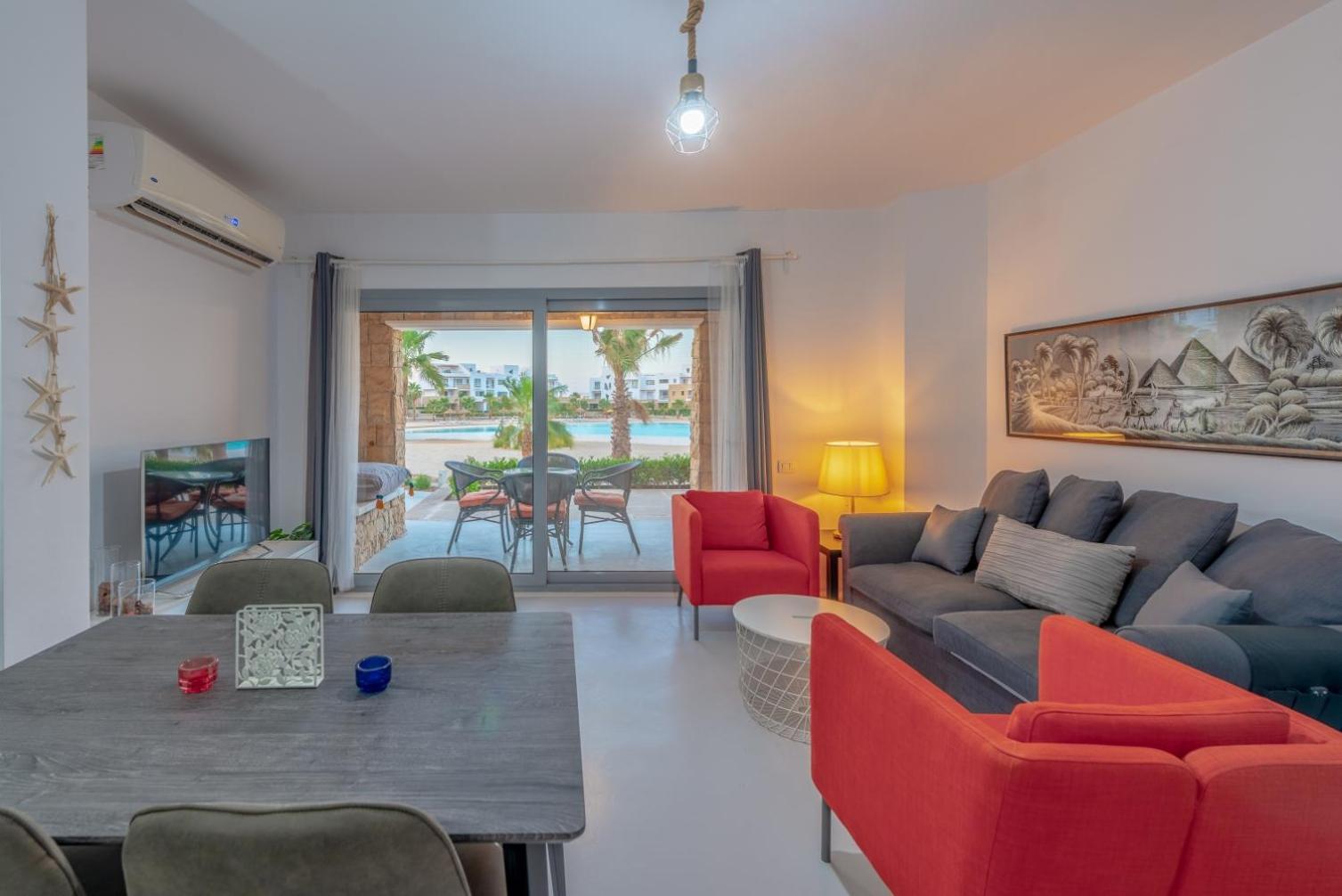 New! Lovely 1BR in Swan Lake, Gouna. Azure Lagoon view 5