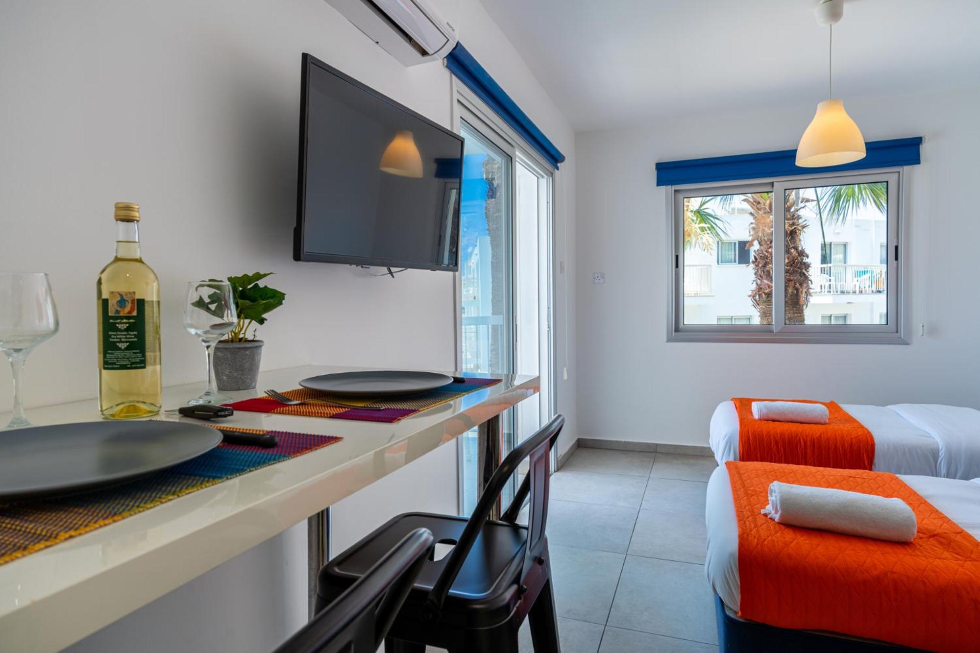Tangerine Studio with Pool in Ayia Napa