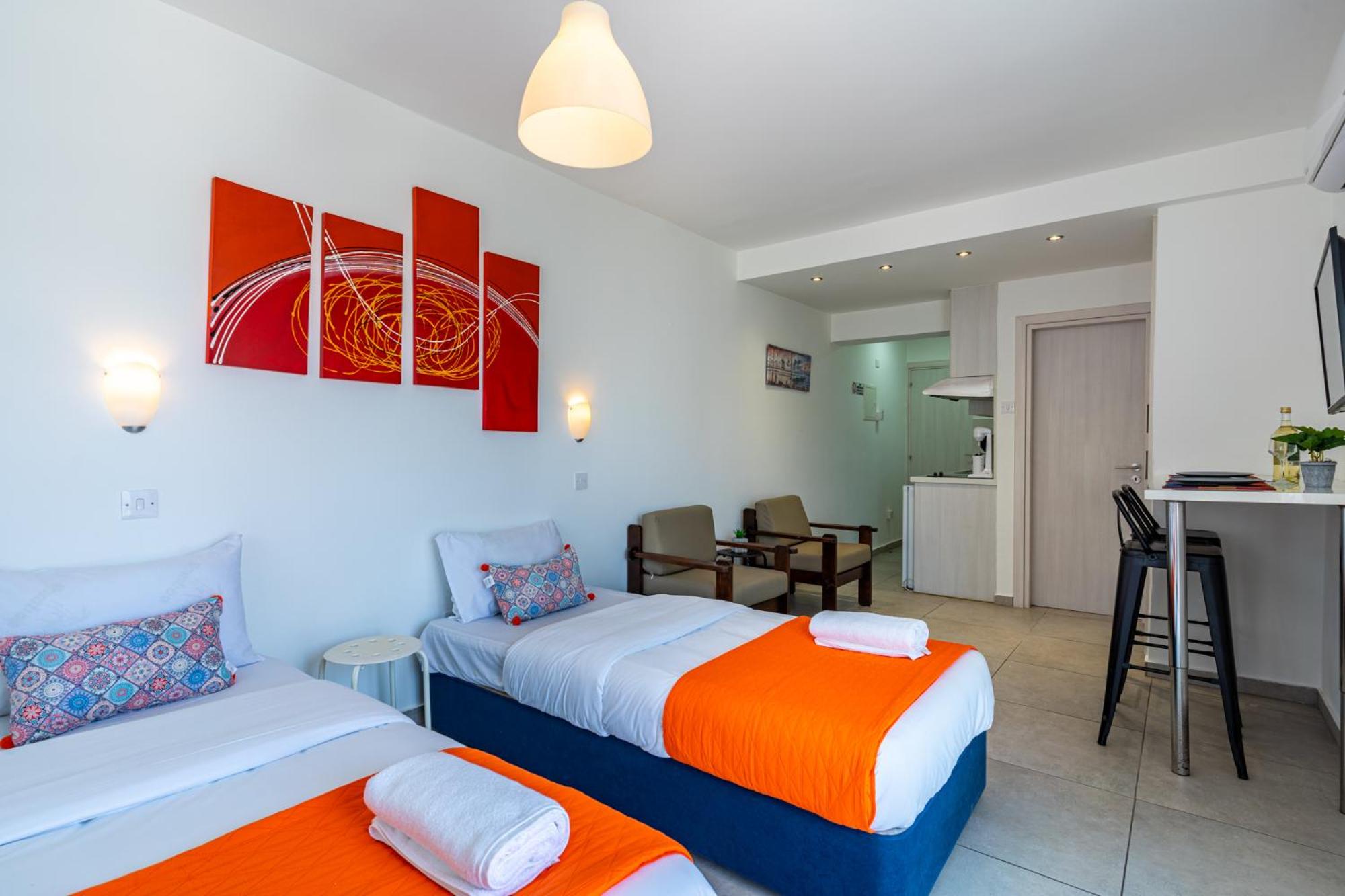 Tangerine Studio with Pool in Ayia Napa