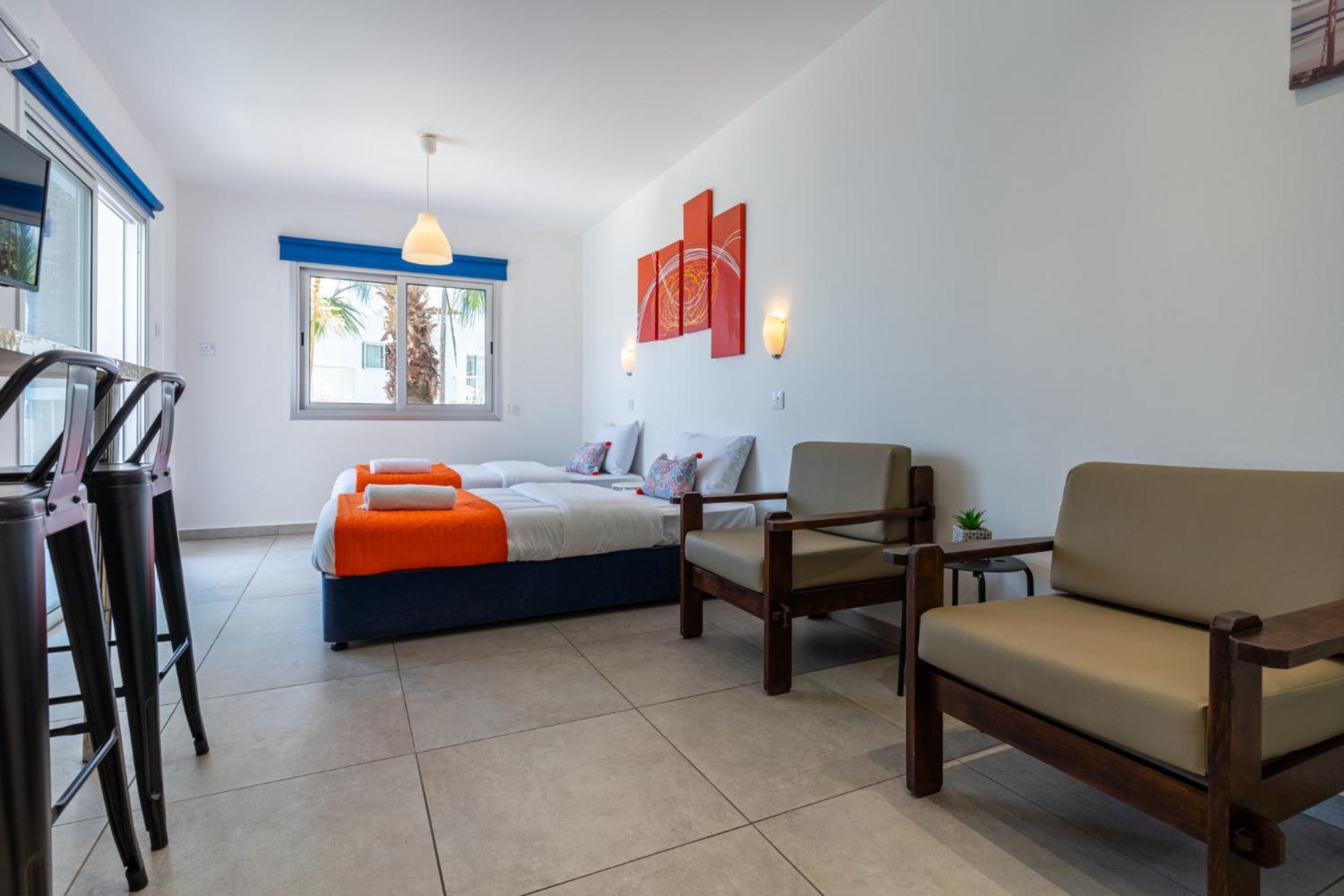 Tangerine Studio with Pool in Ayia Napa