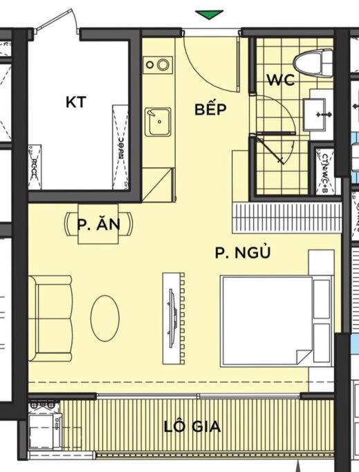 Lovely studio with balcony,5 mins to beach, Hanoi