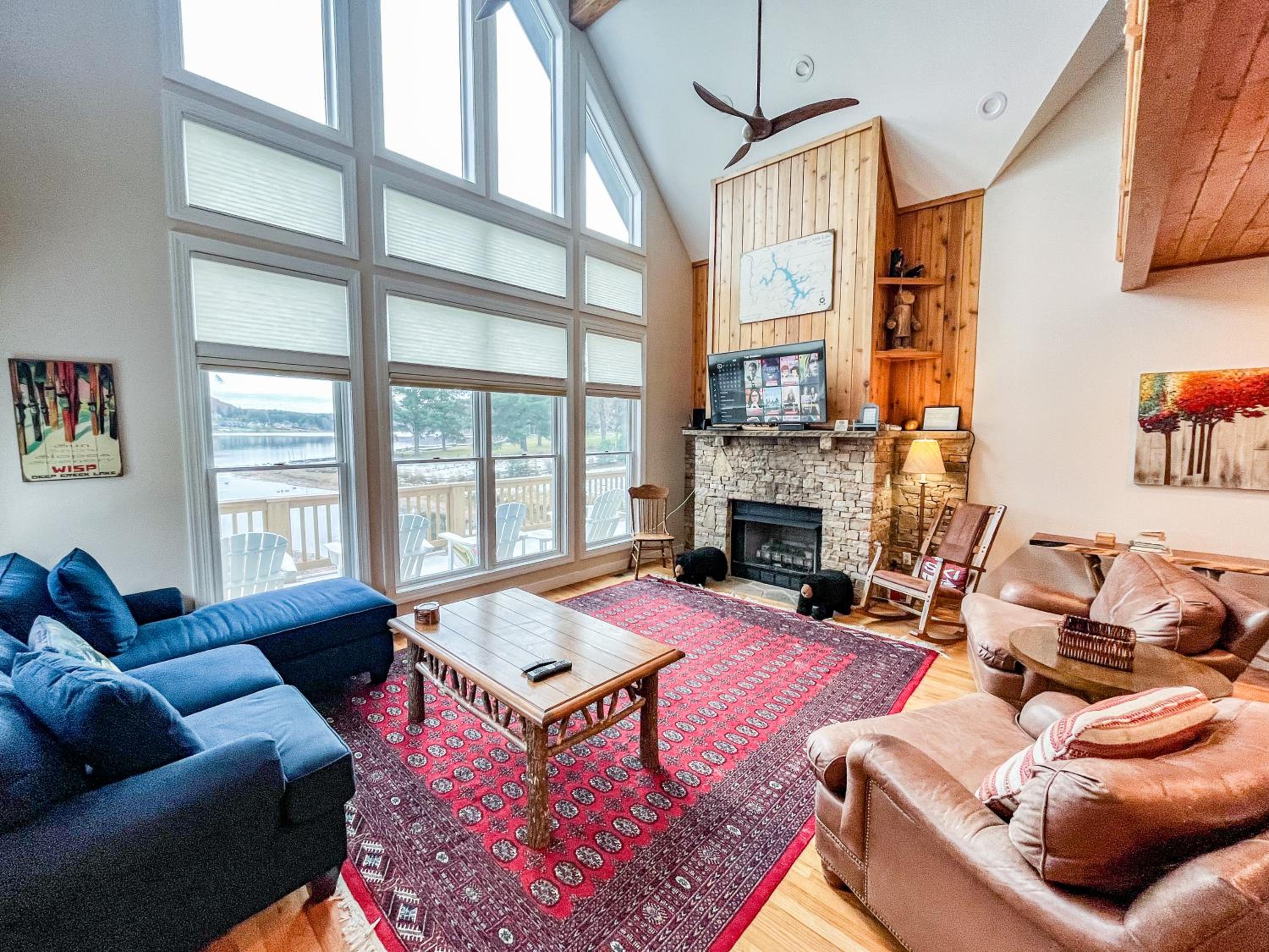 Walk to Wisp Slopes Stunning Lakefront Home view 5