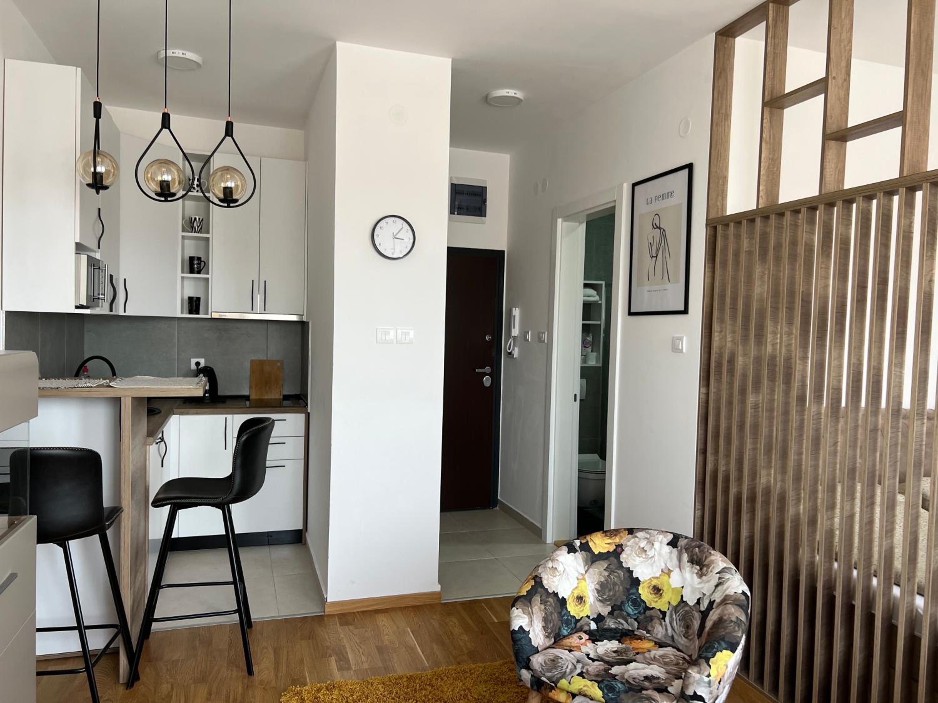 Apartment Charlie private parking view 4