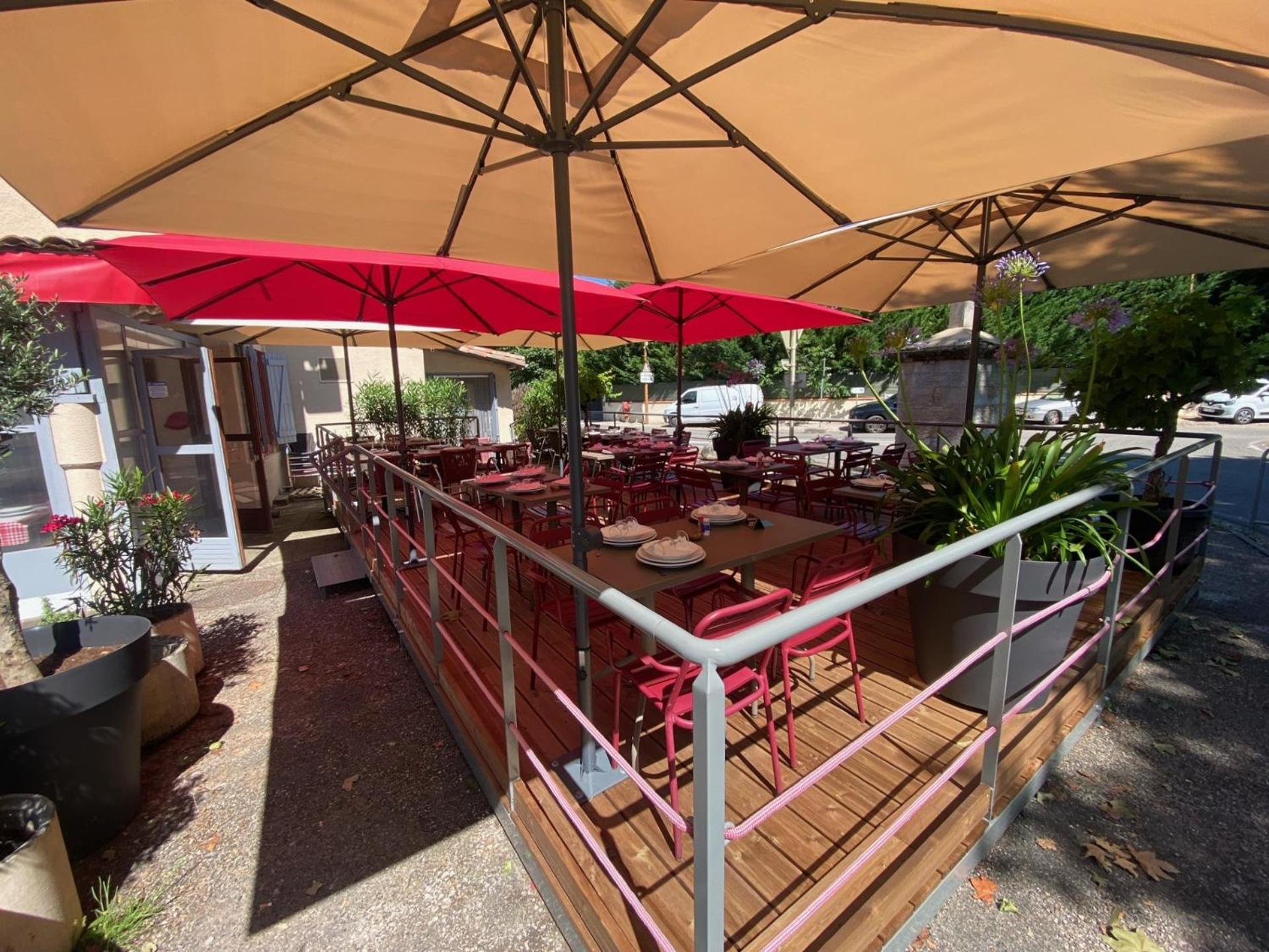 outdoor BBQ area