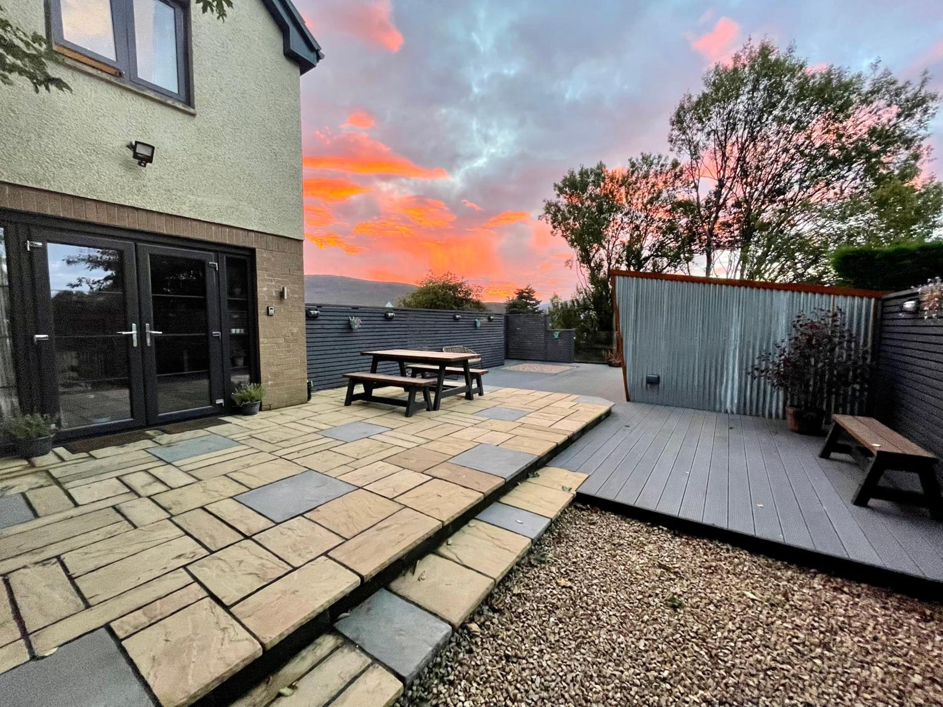 Stylish, central studio with kitchen & large deck view 2