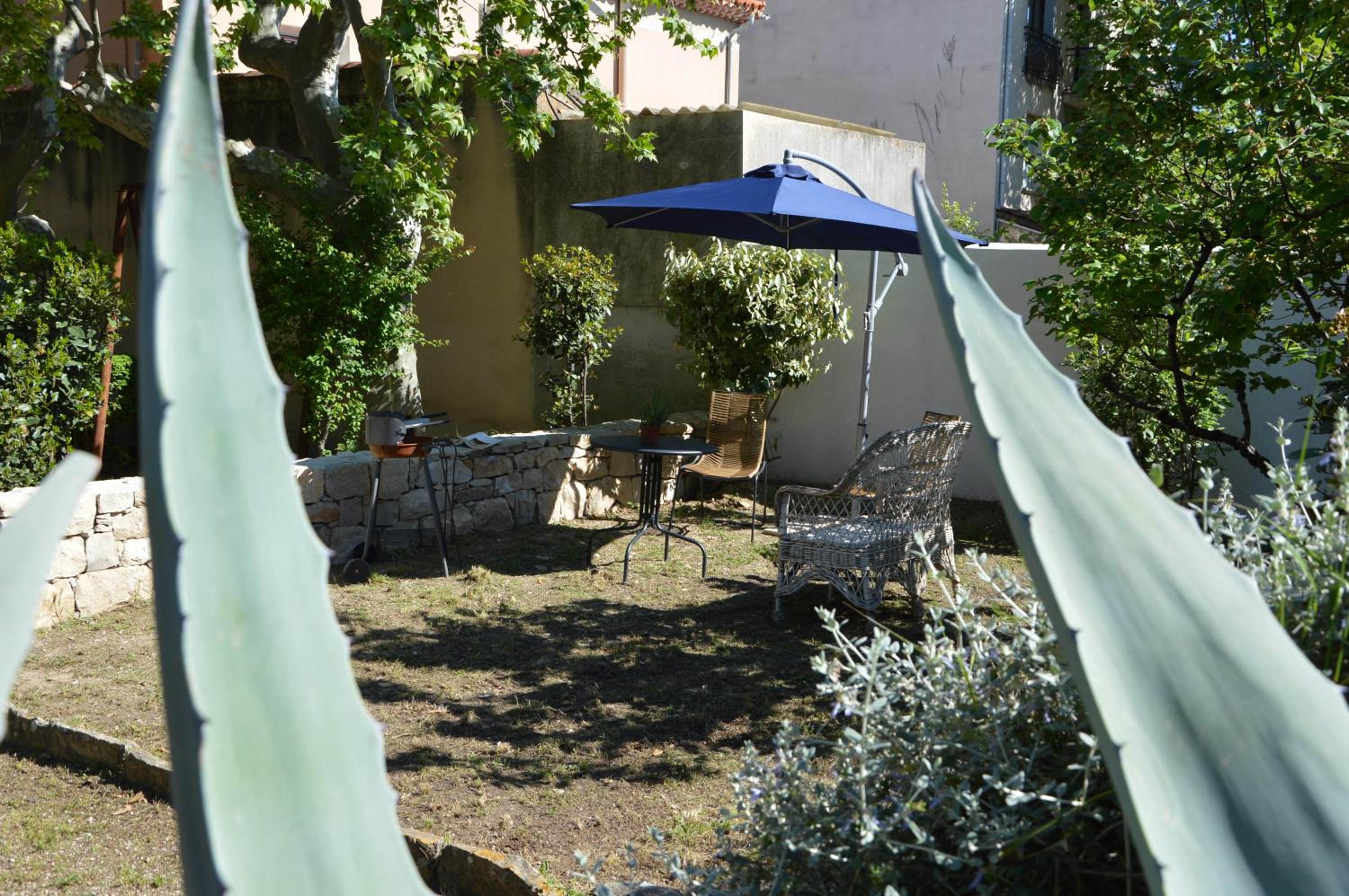 outdoor BBQ area