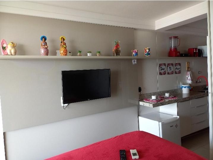 Flat maravilhosa vista beira mar de Intermares 605