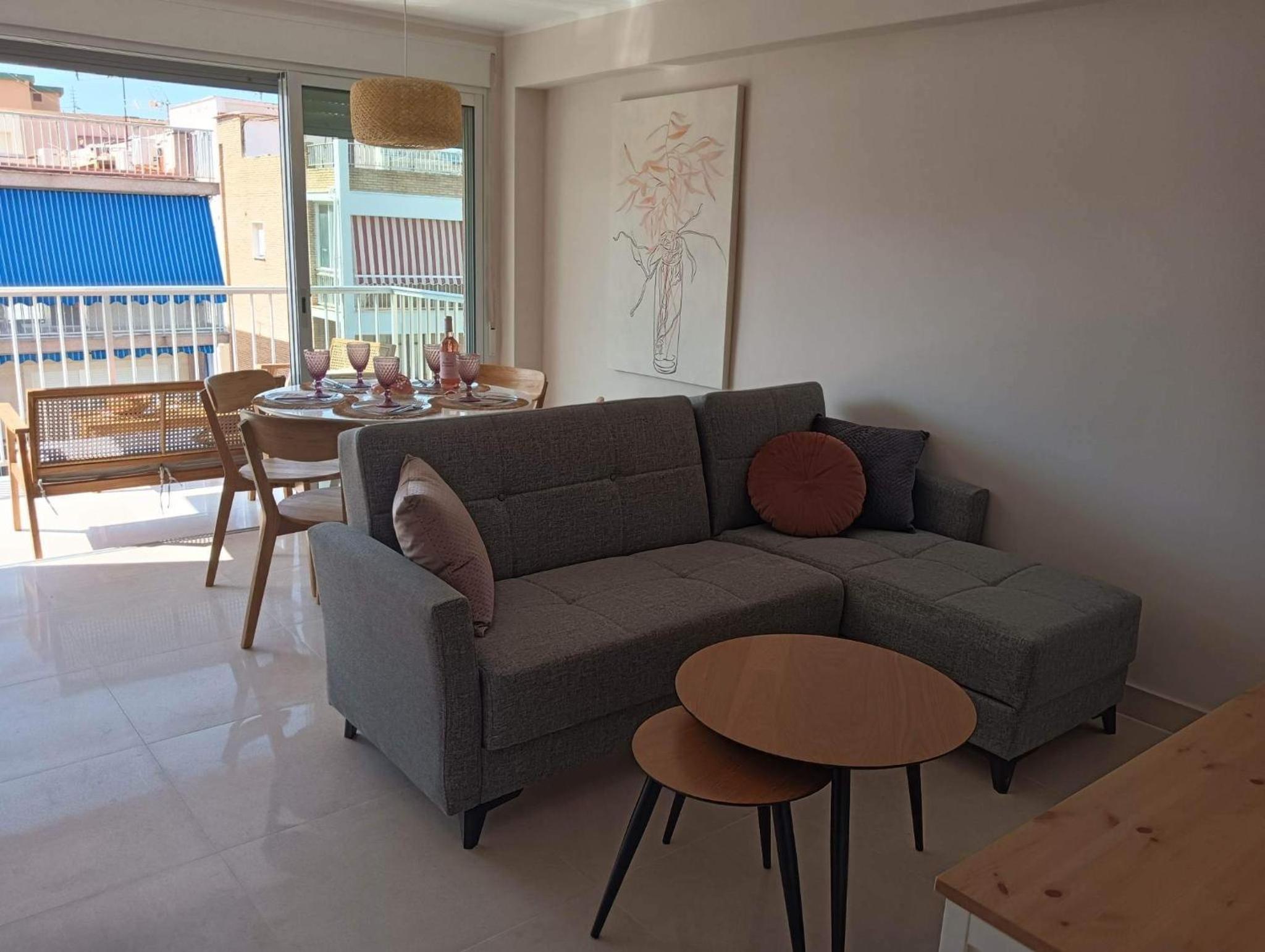 Apartamento Alejandro Gandia Playa con vistas al mar, parking!