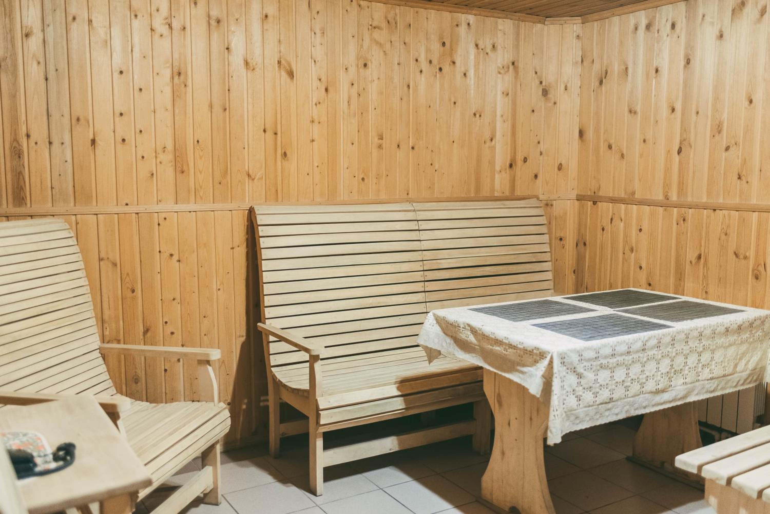 outdoor BBQ area
