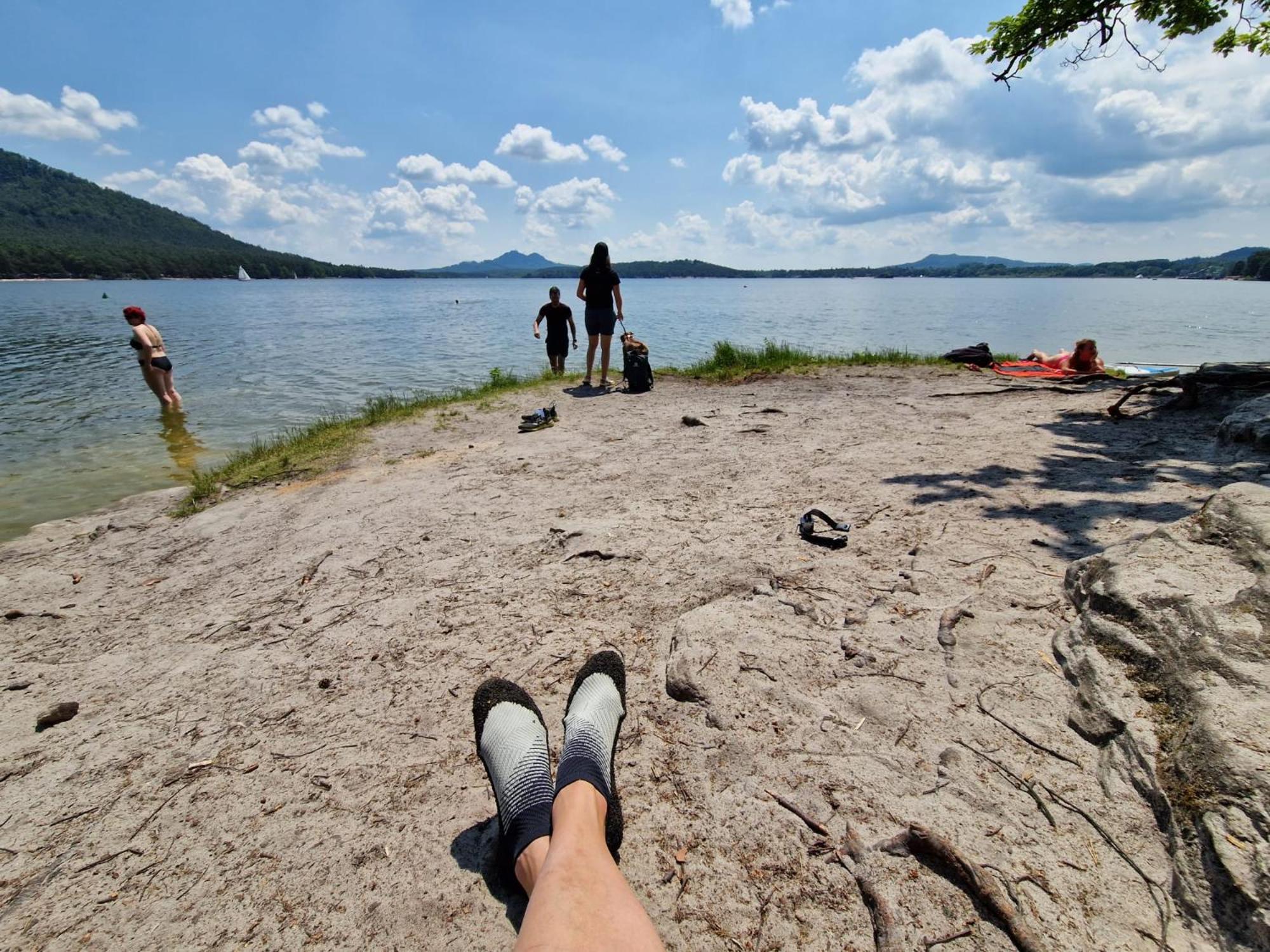 Chatky U Davida Máchovo jezero