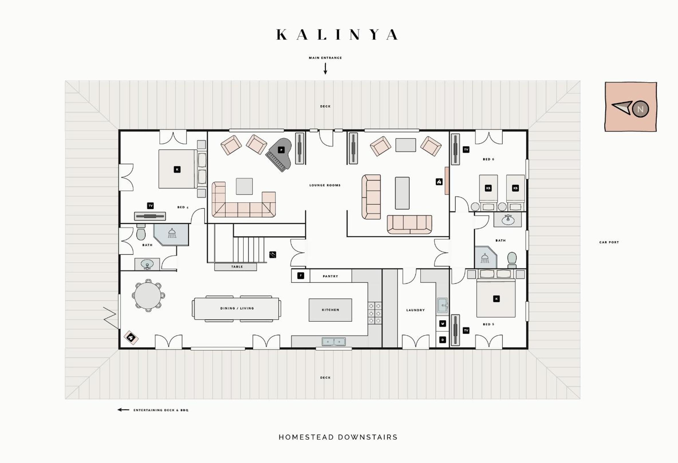 Kalinya Estate Platinum- Homestead, Lodge & Barn- up to 34 guests