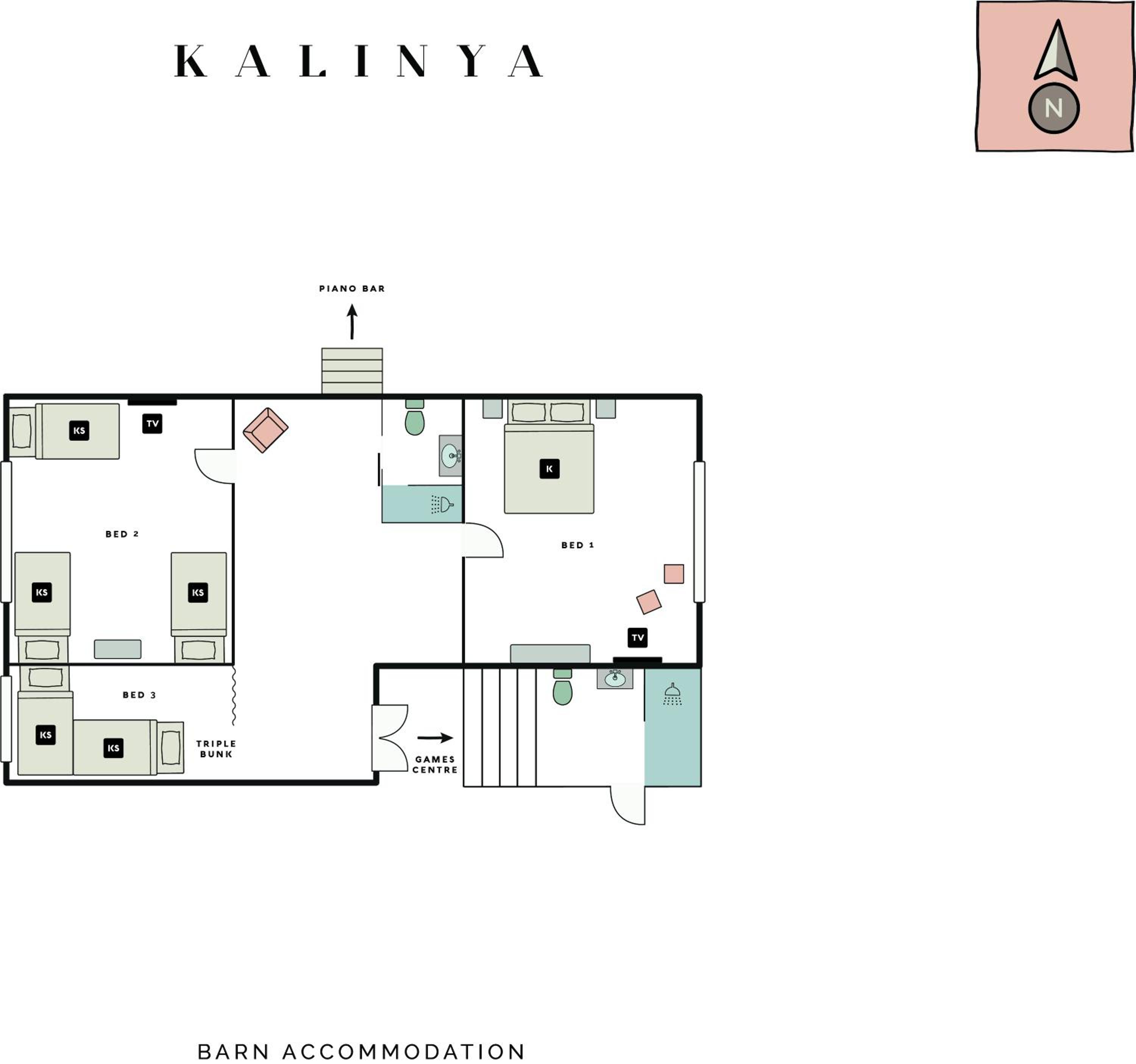 Kalinya Estate Platinum- Homestead, Lodge & Barn- up to 34 guests
