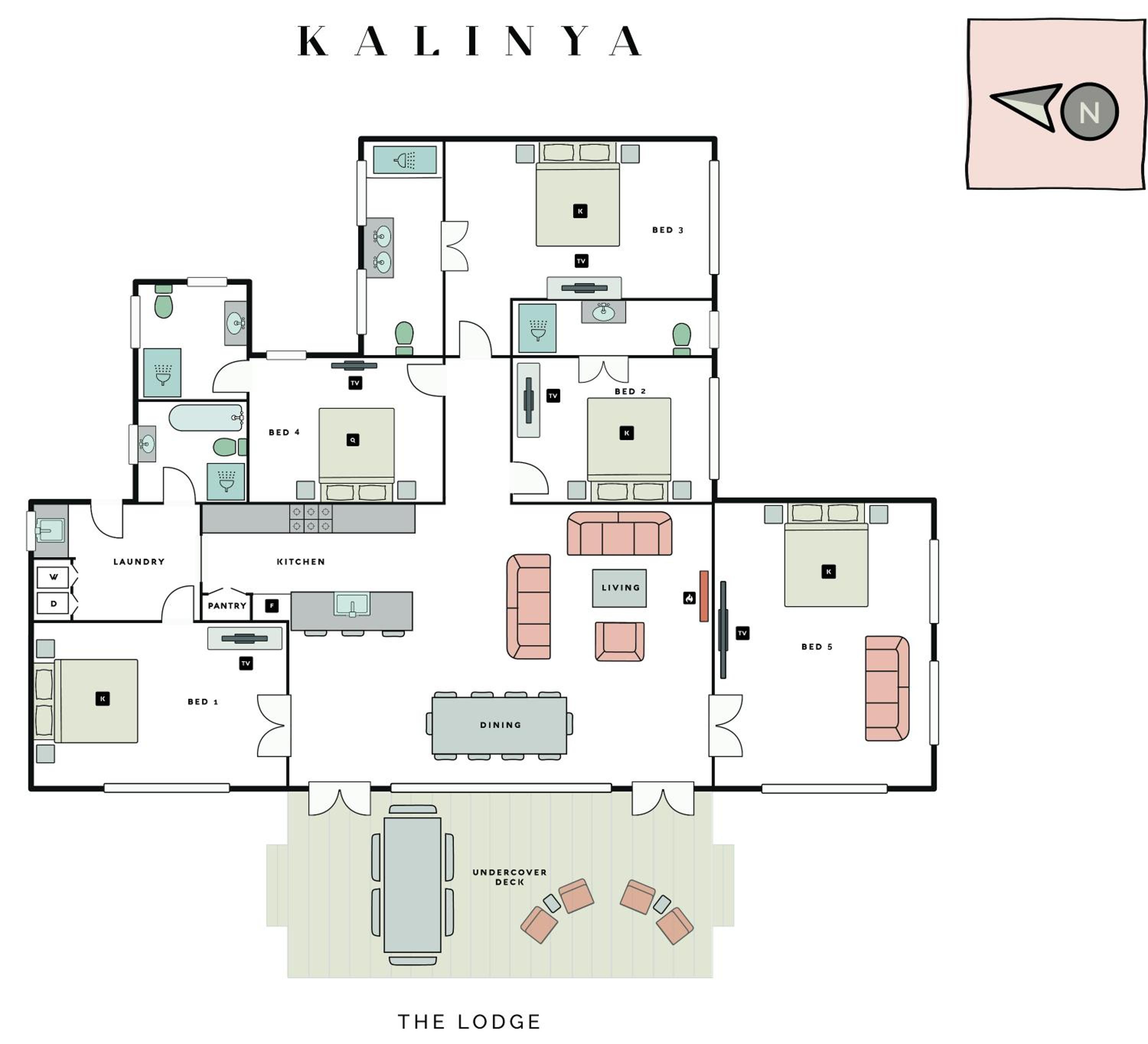 Kalinya Estate Platinum- Homestead, Lodge & Barn- up to 34 guests