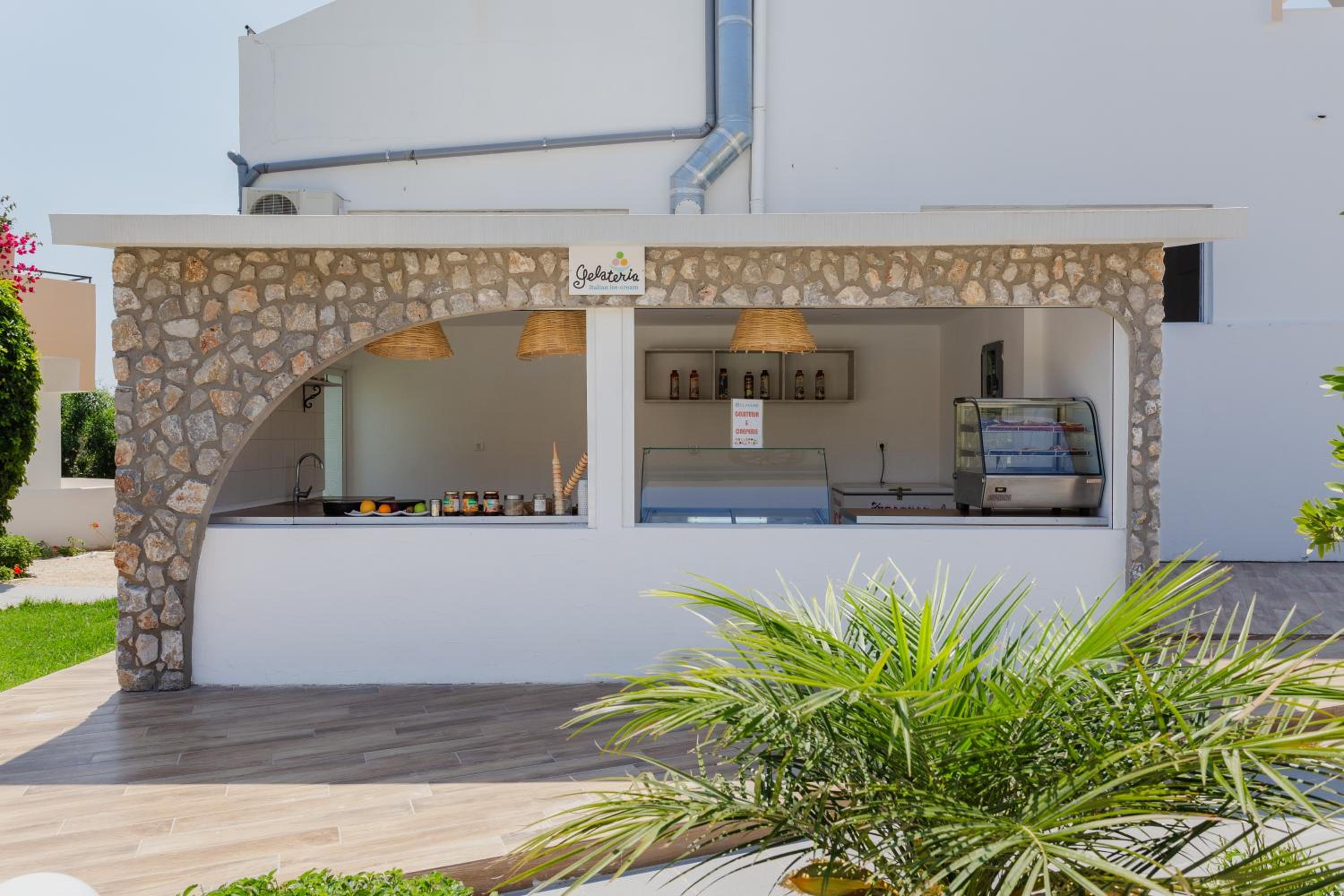 outdoor BBQ area