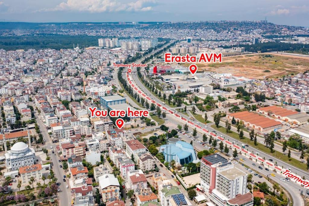 Erasta avm 2dk Konyaaltı plajı 3km geniş daire'16'