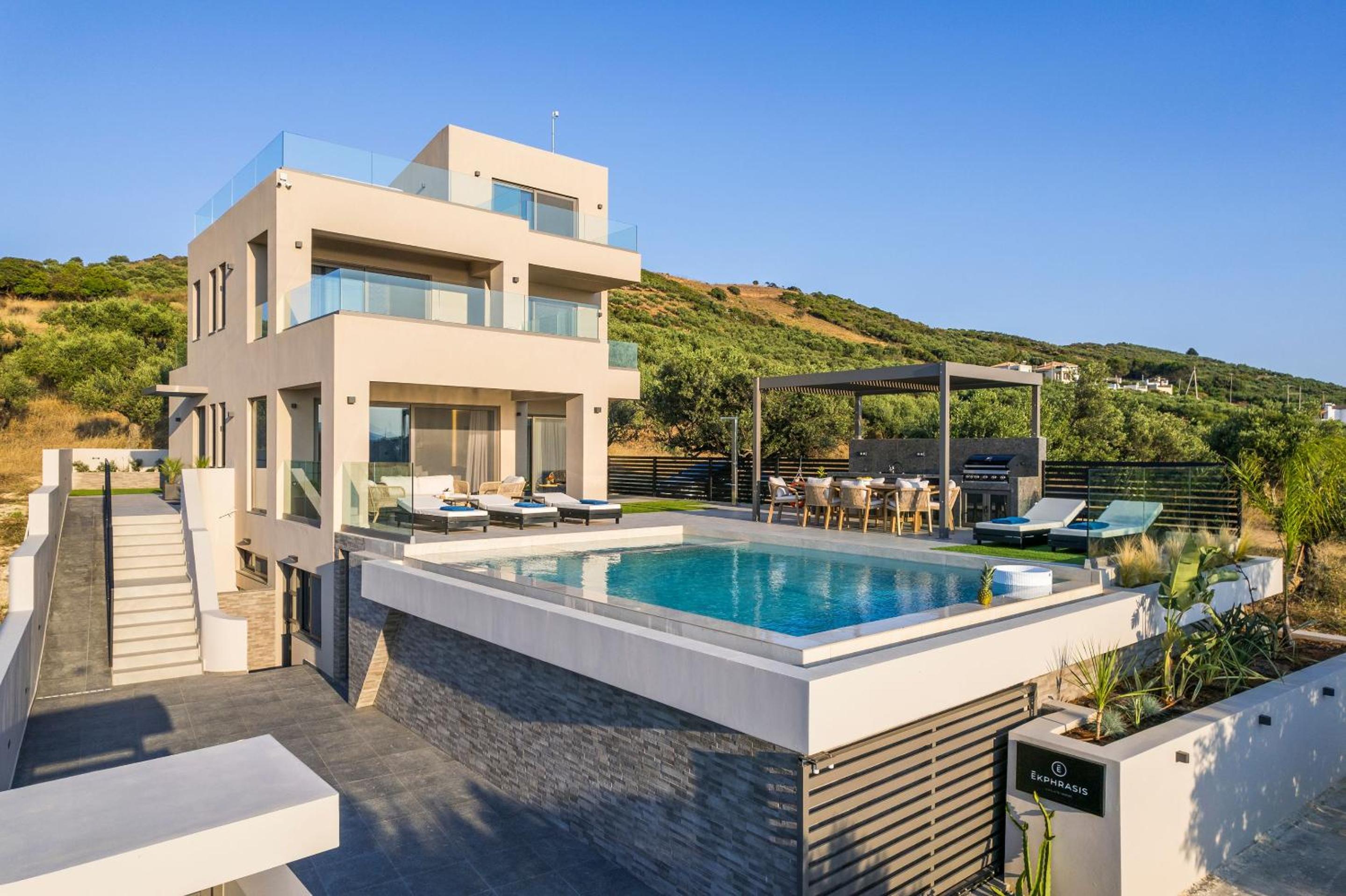 Villa Ekphrasis with sea view and jacuzzi view 3