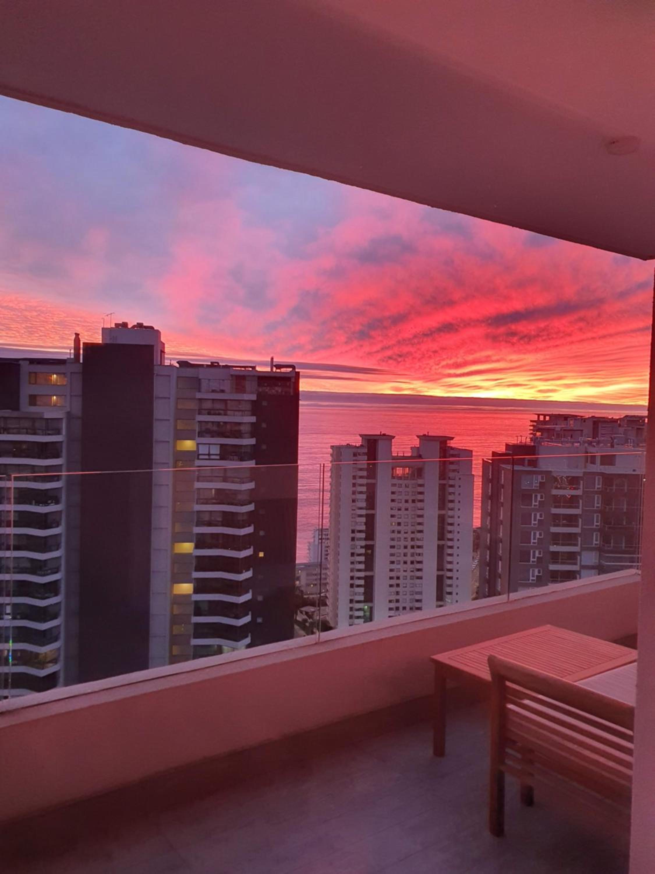 Hermoso depto en Costa de Montemar, Vista al mar