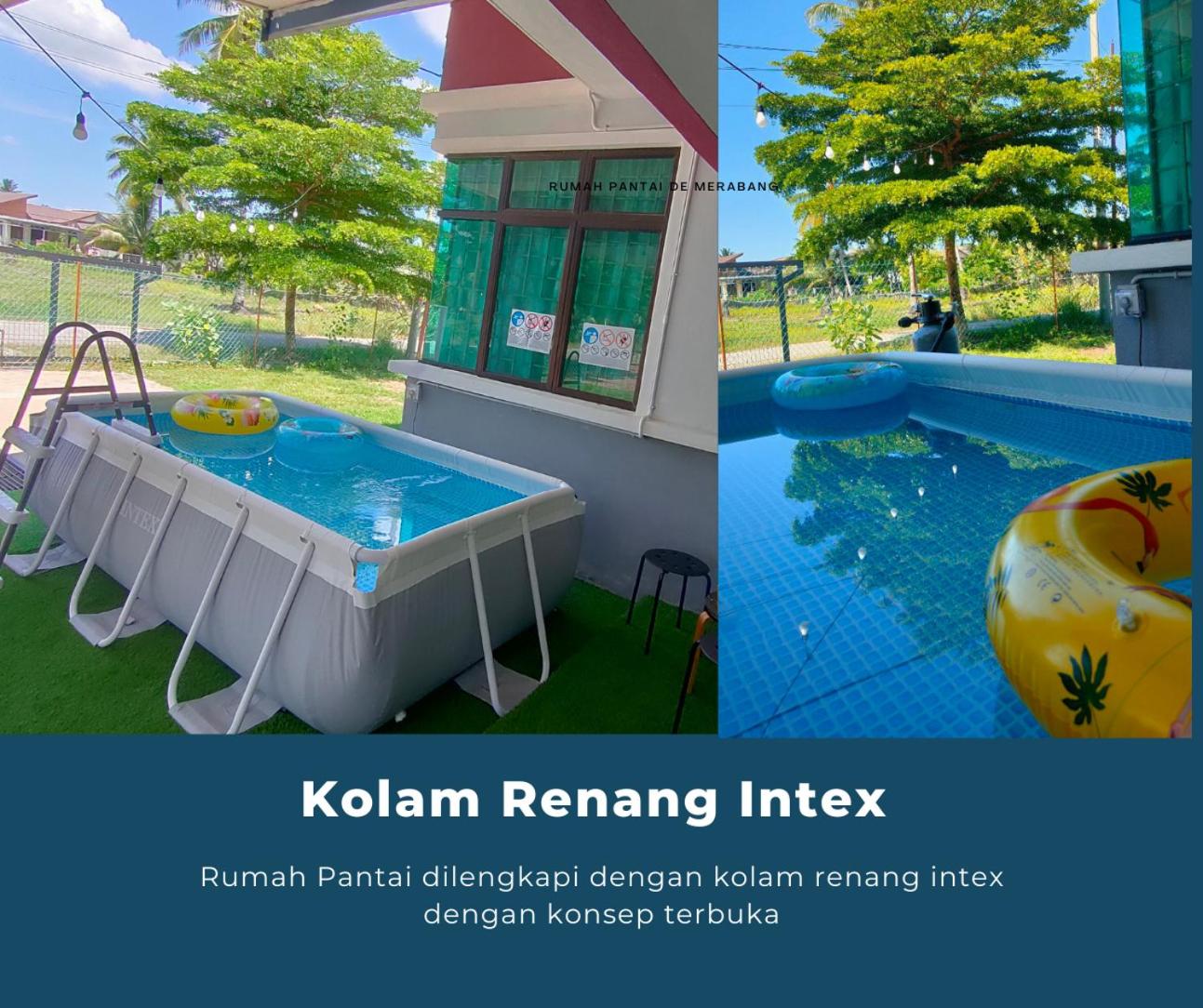 Rumah Pantai de Merabang (bungalow with pool) view 2