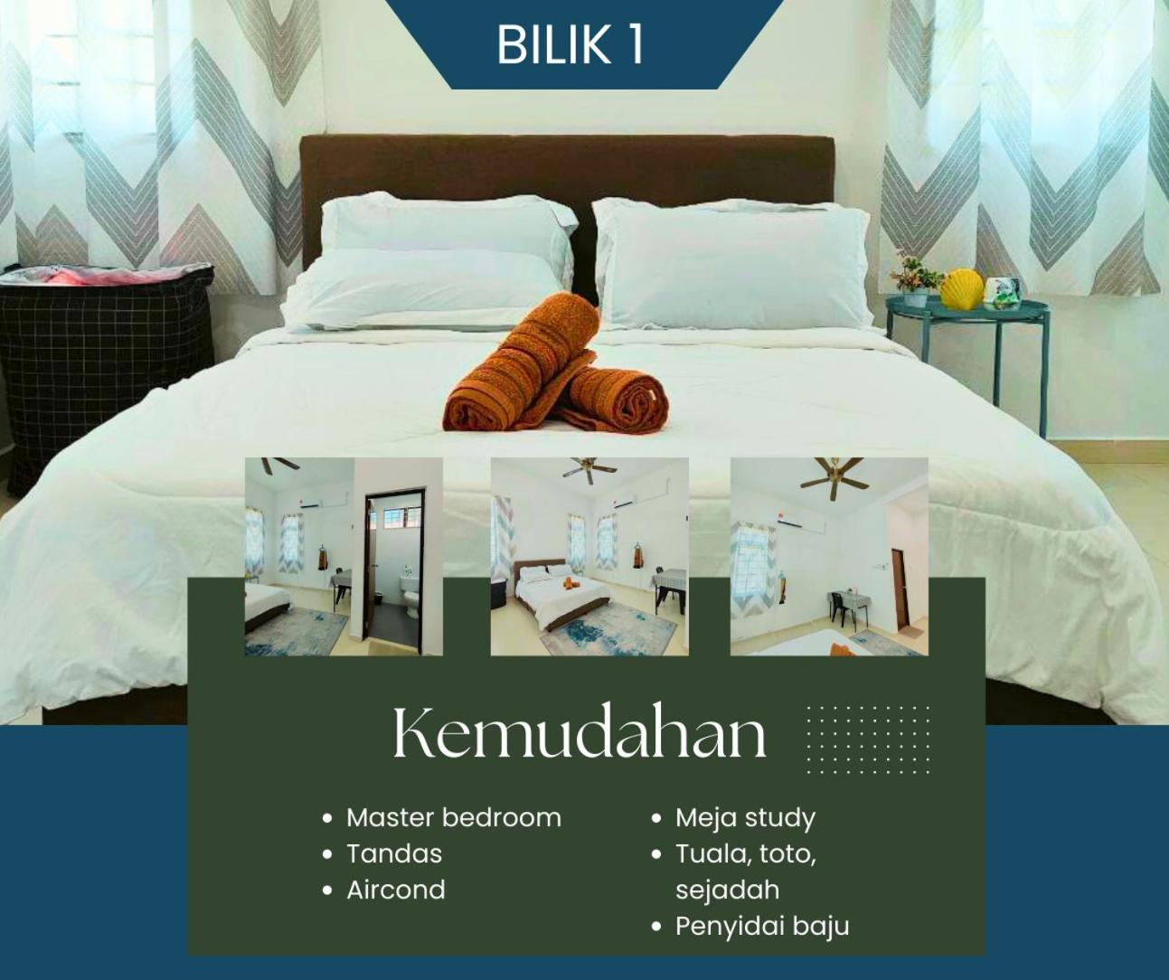 Rumah Pantai de Merabang (bungalow with pool) view 5