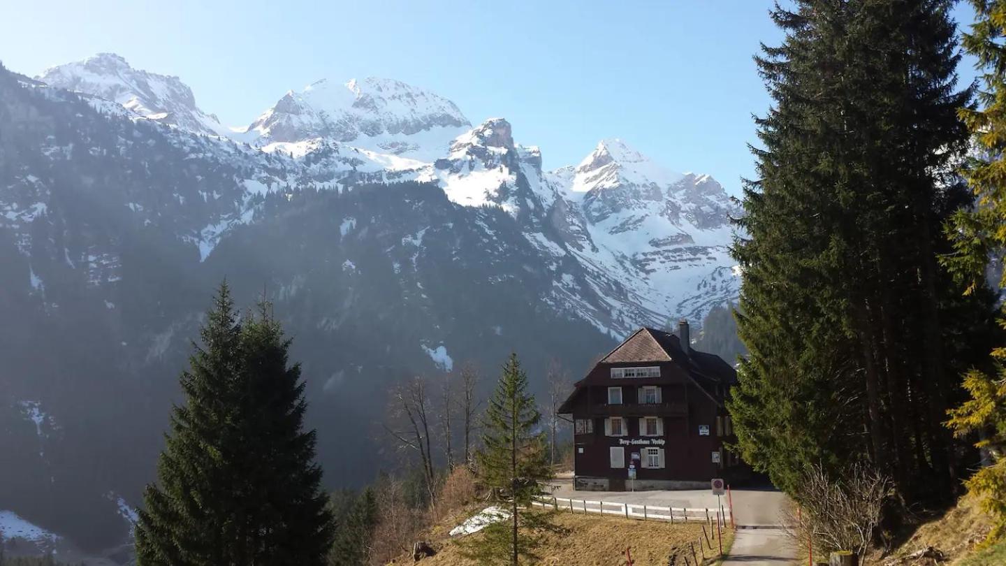 HERZLI-CHALET über dem Rheintal mit Schlossblick