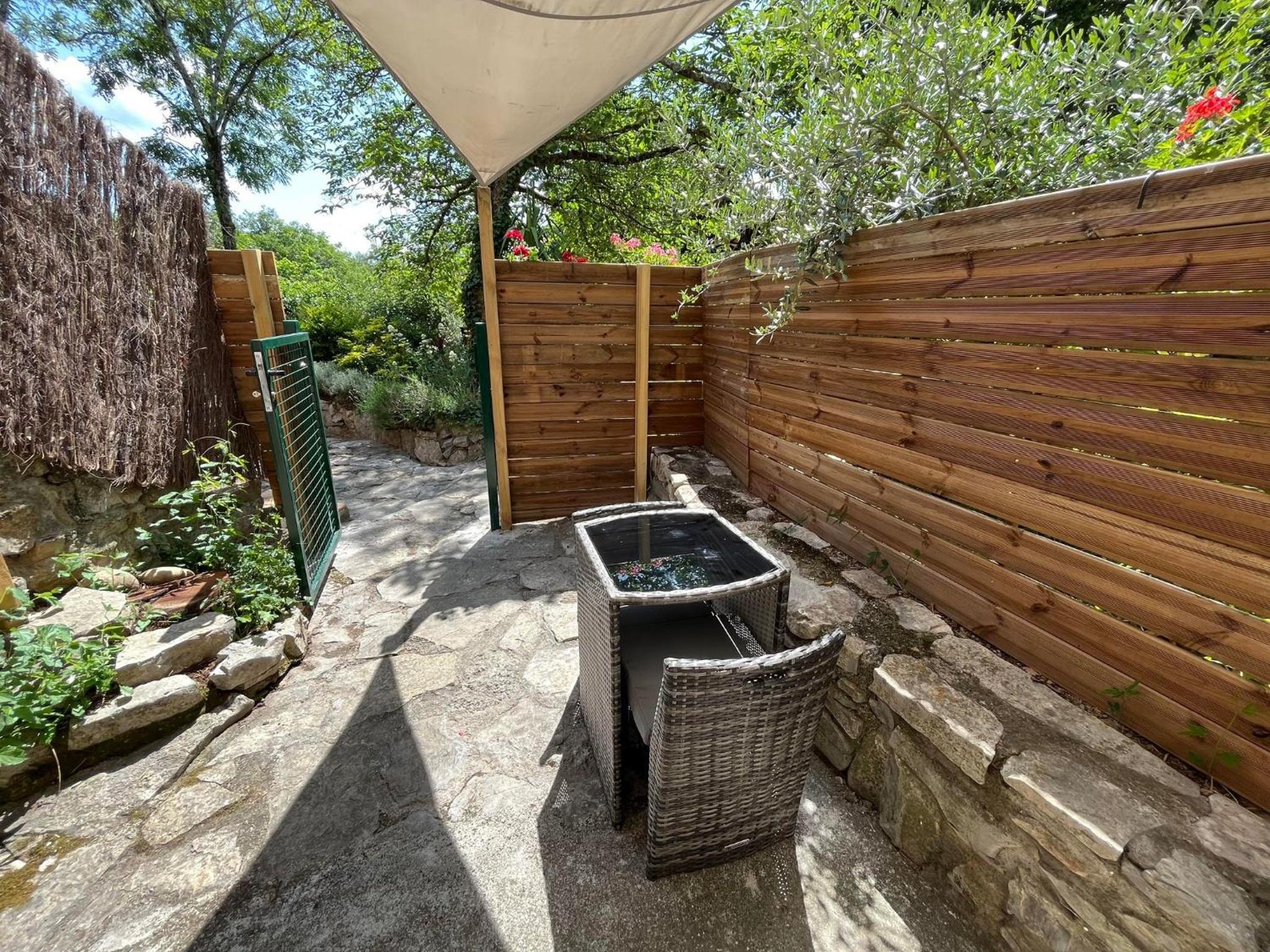 outdoor BBQ area