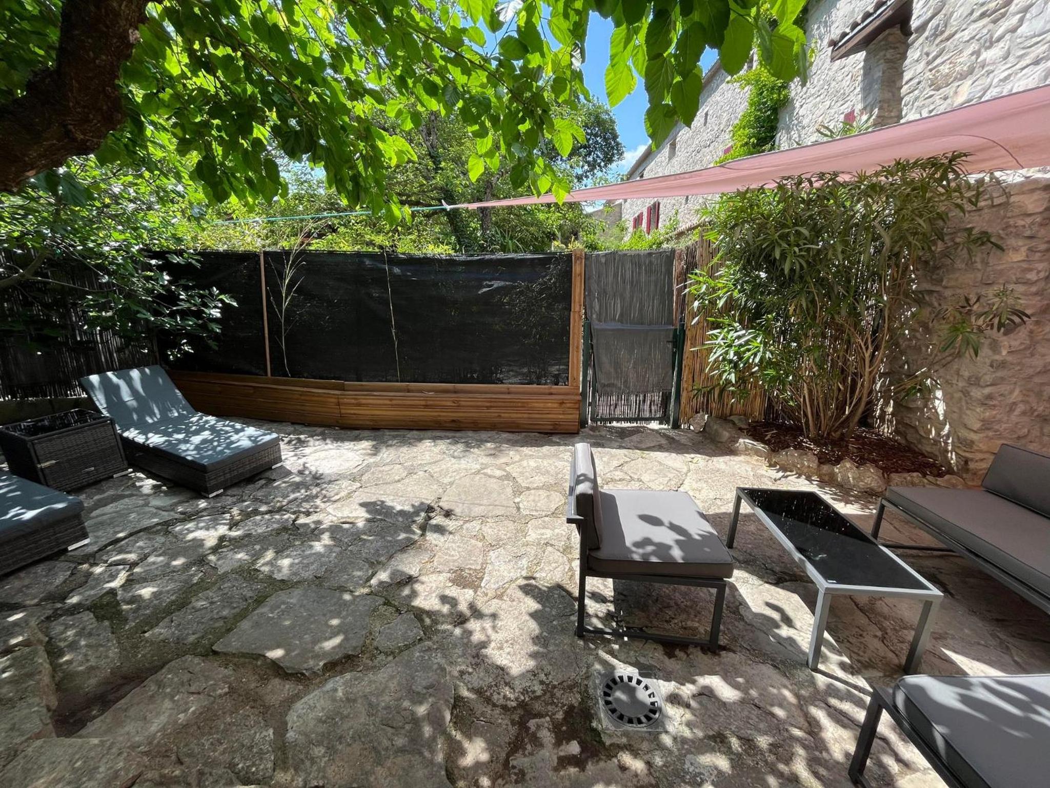 outdoor BBQ area