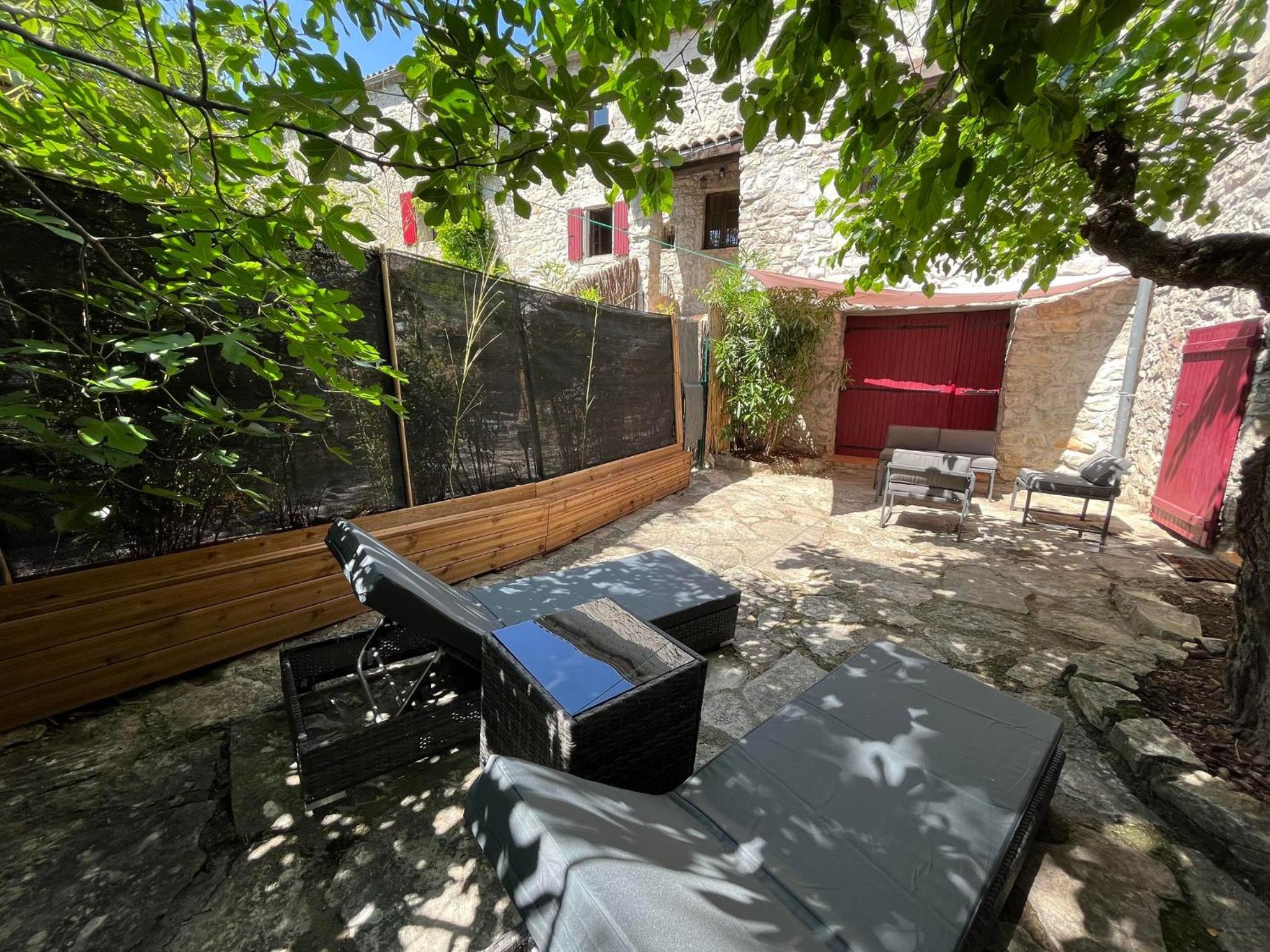 outdoor BBQ area