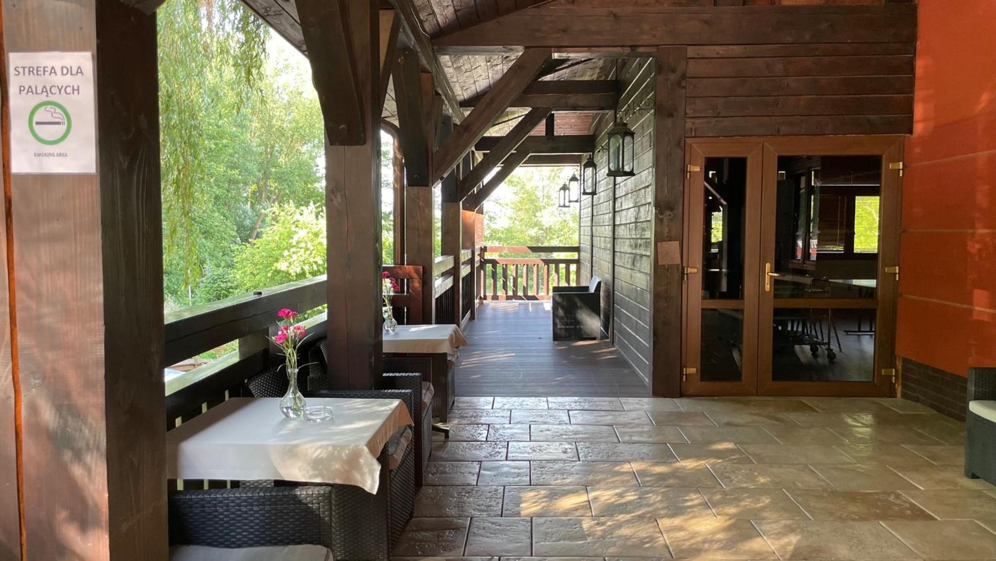 outdoor BBQ area