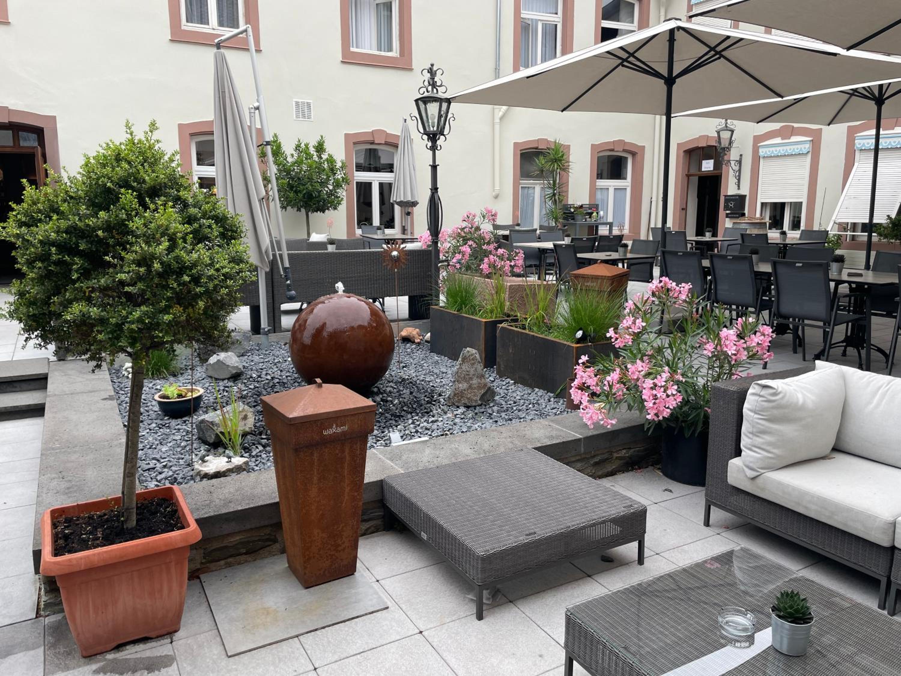 outdoor BBQ area