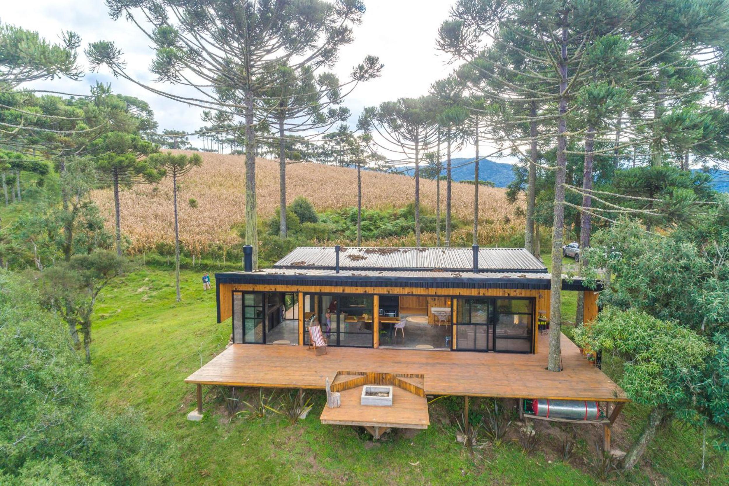 Cabana na Serra Lareira e Vista Deslumbrante