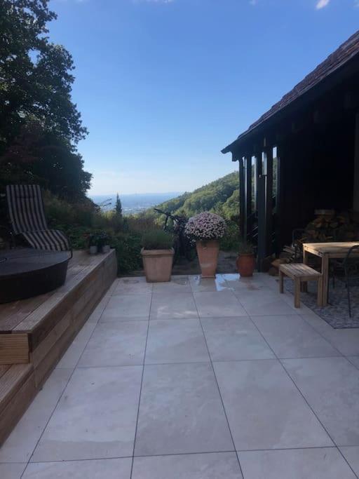 Helle große Wohnung mit grandiosem Ausblick, Terrasse und Balkon