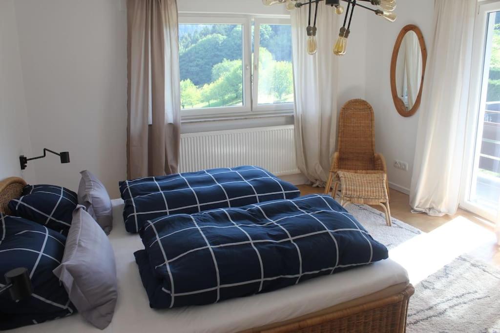 Helle große Wohnung mit grandiosem Ausblick, Terrasse und Balkon