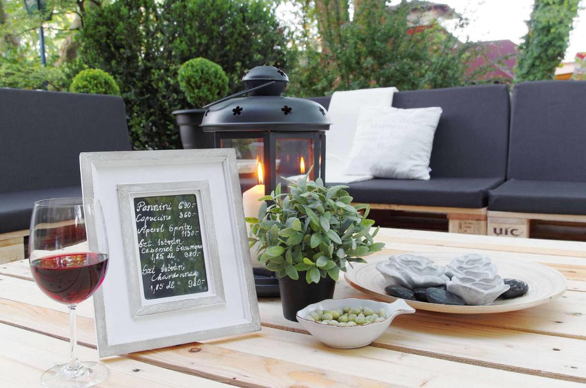 outdoor BBQ area