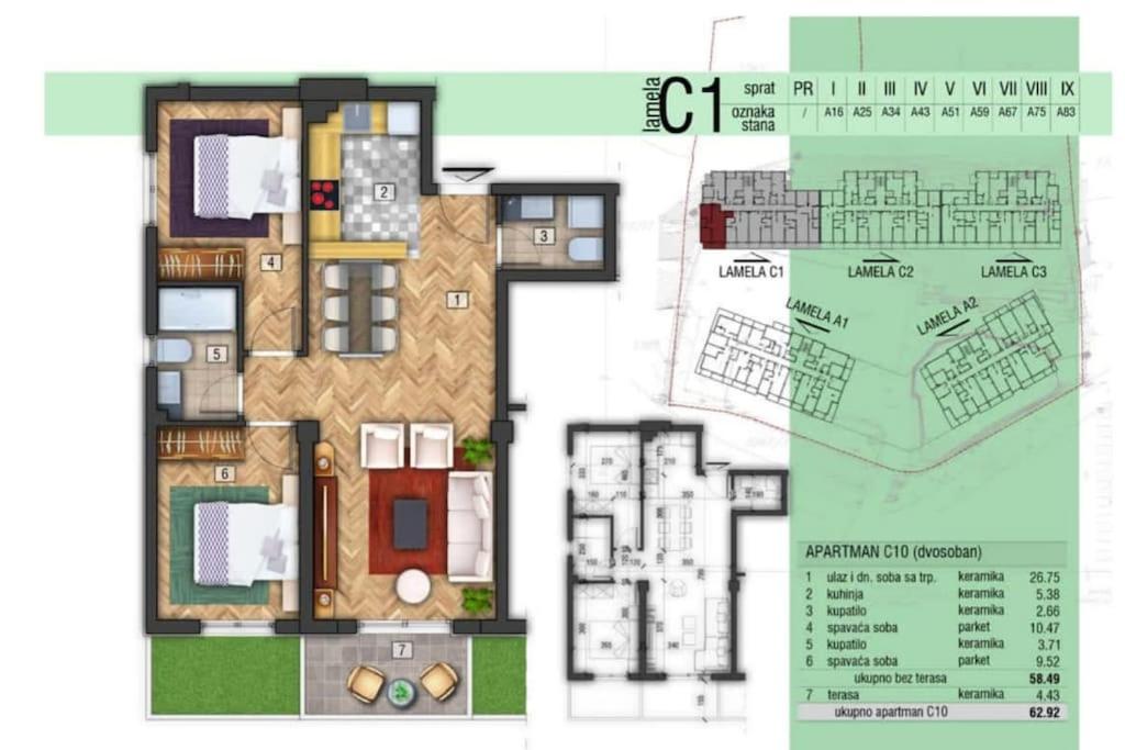 TwoBedroom lux apartment +garage view 5