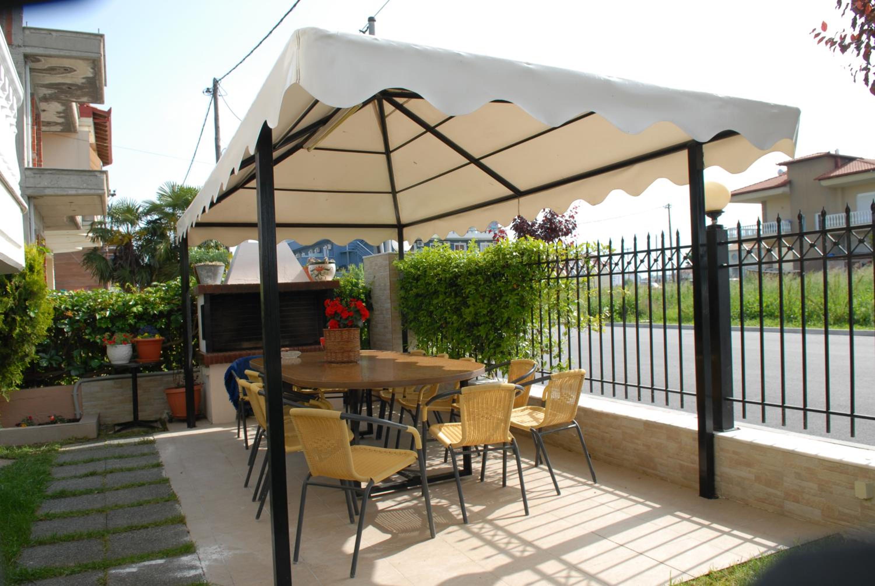 outdoor BBQ area