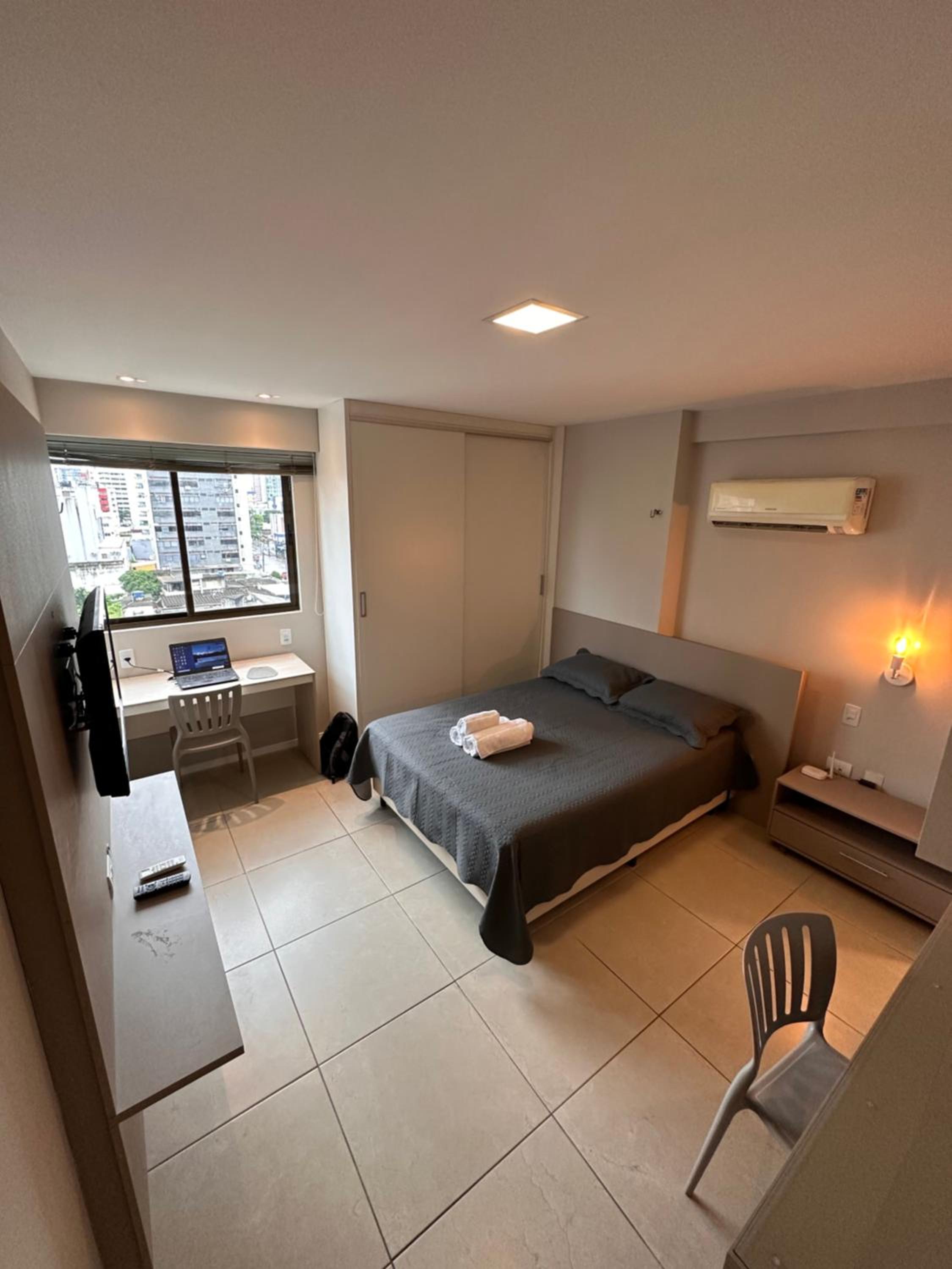 Flat localizado a 200m Shopping Recife, bem Perto da Praia de Boa Viagem e com Wi-Fi 400Mbps