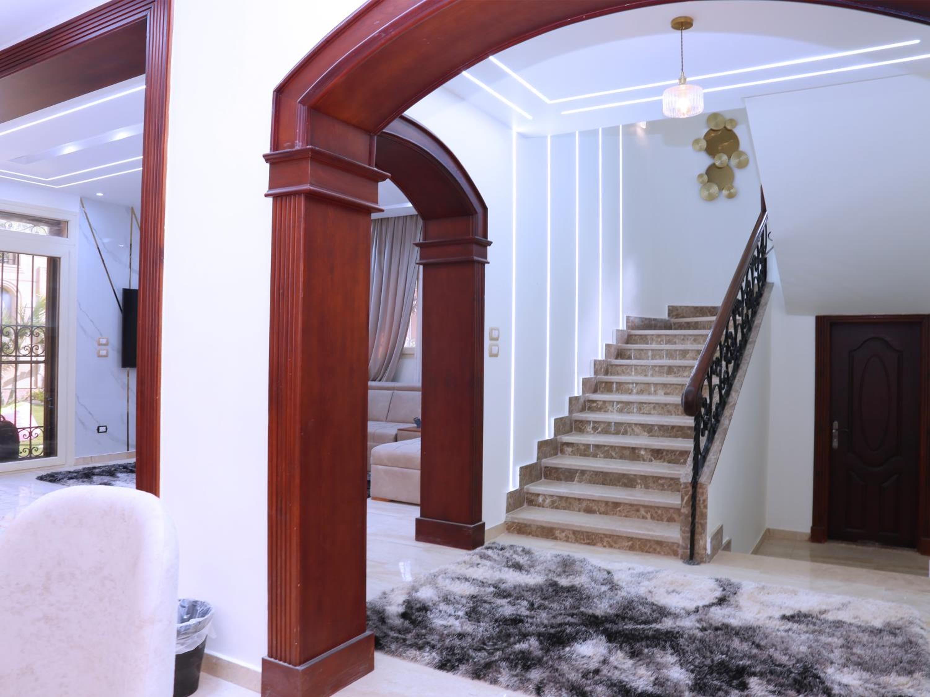 Royal Mansion with private pool in sheikh zayed Compound families