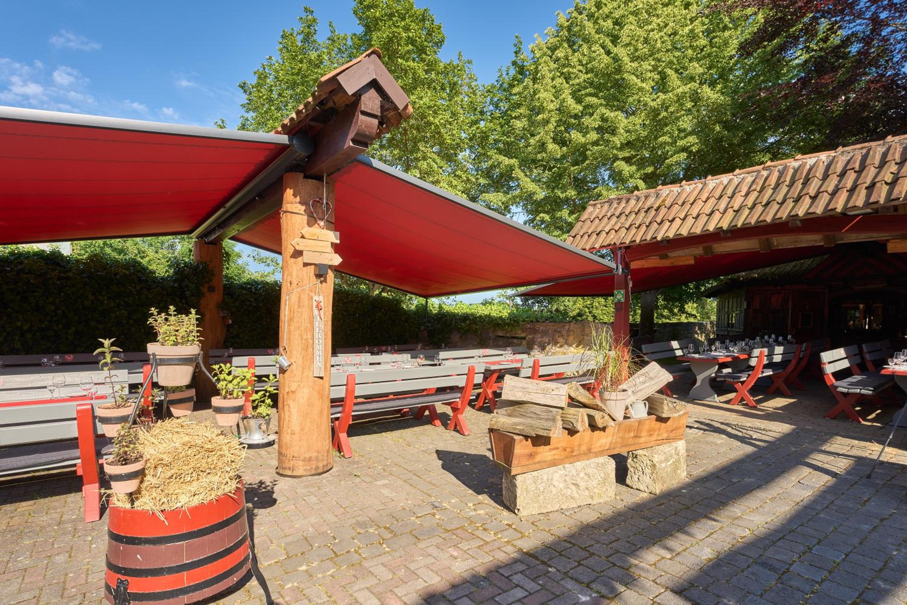 outdoor BBQ area