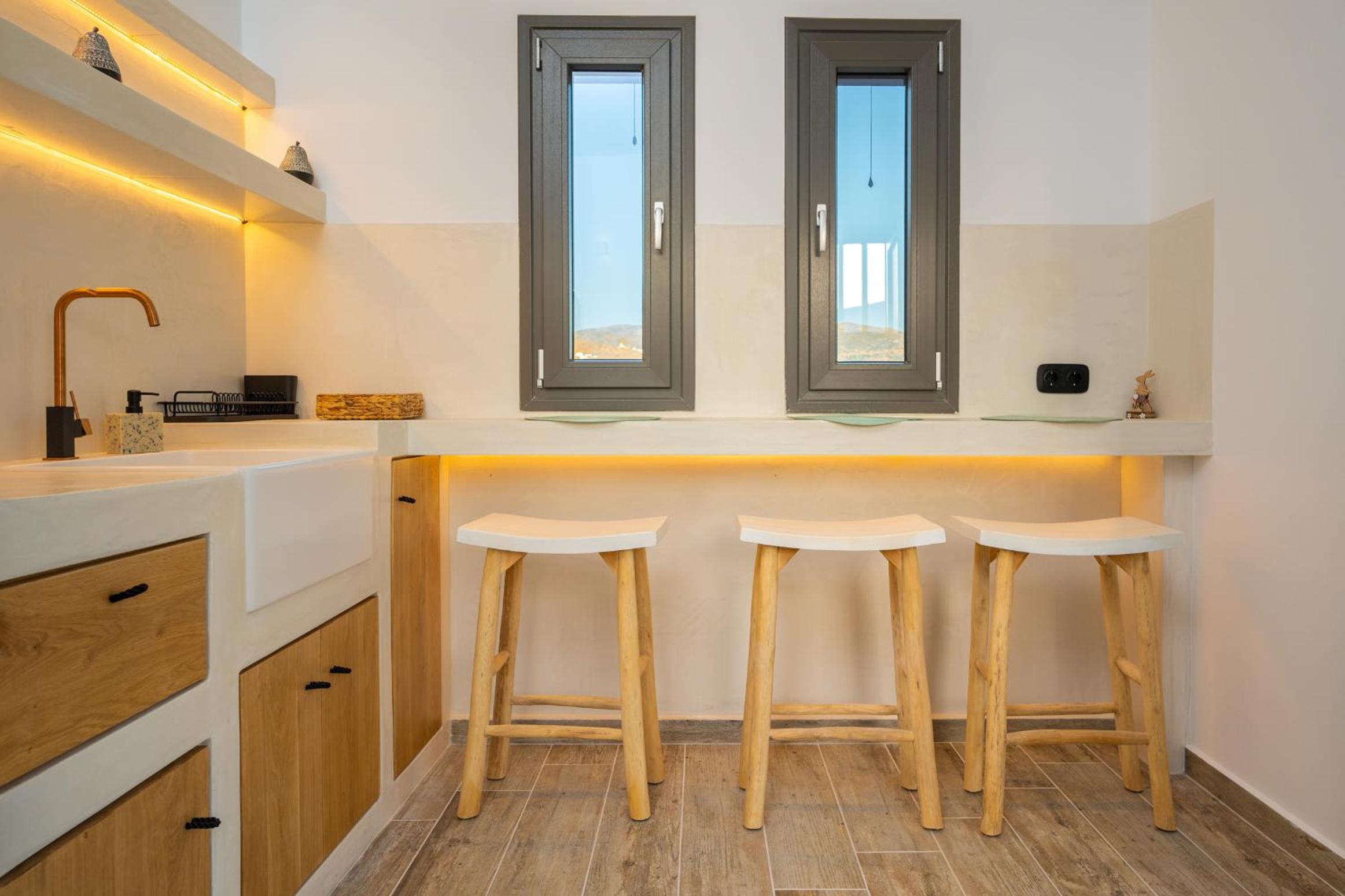 Ios Seaside house with sunset view and small pool view 5
