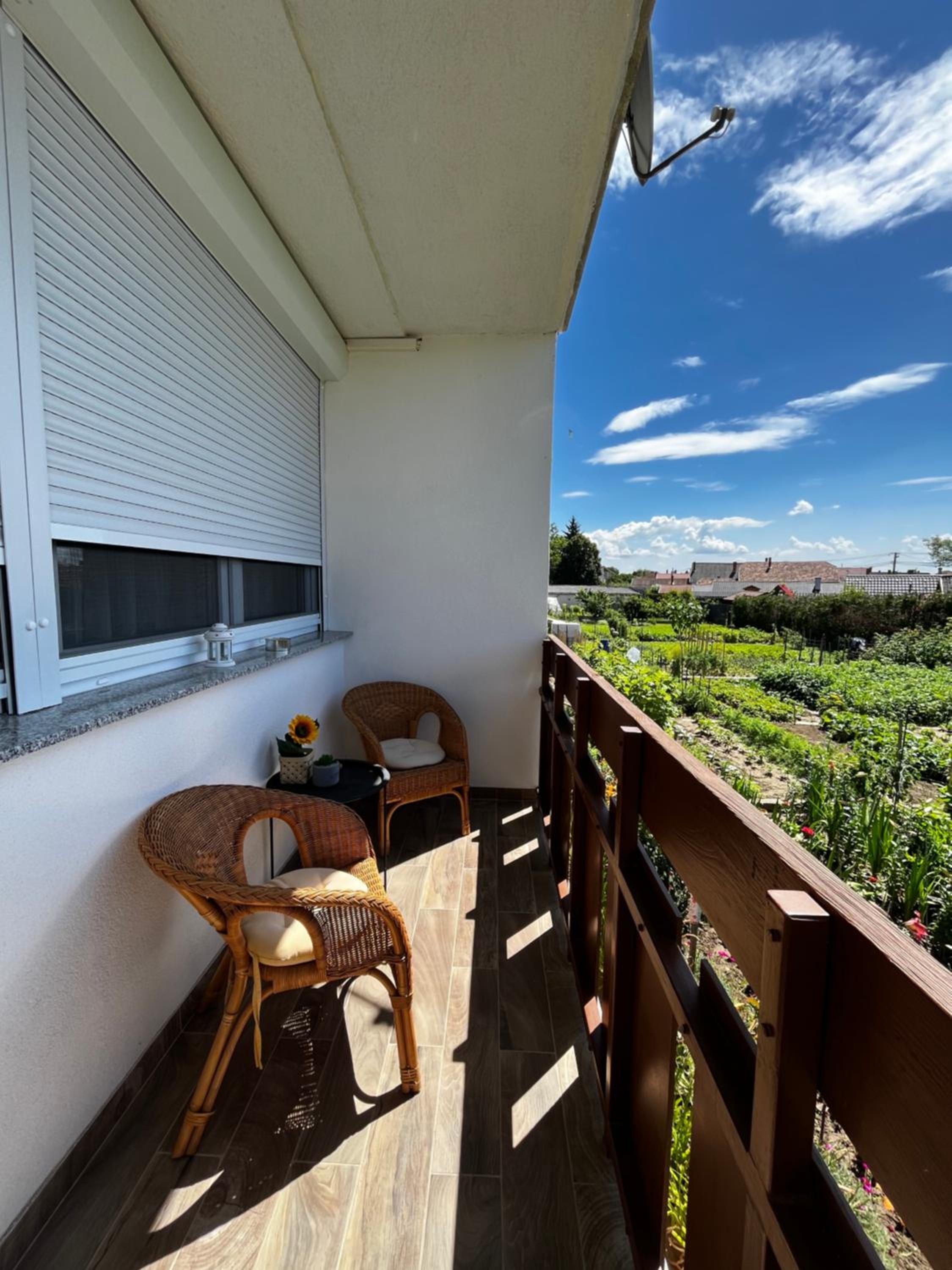 Modern two bedroom flat with balcony
