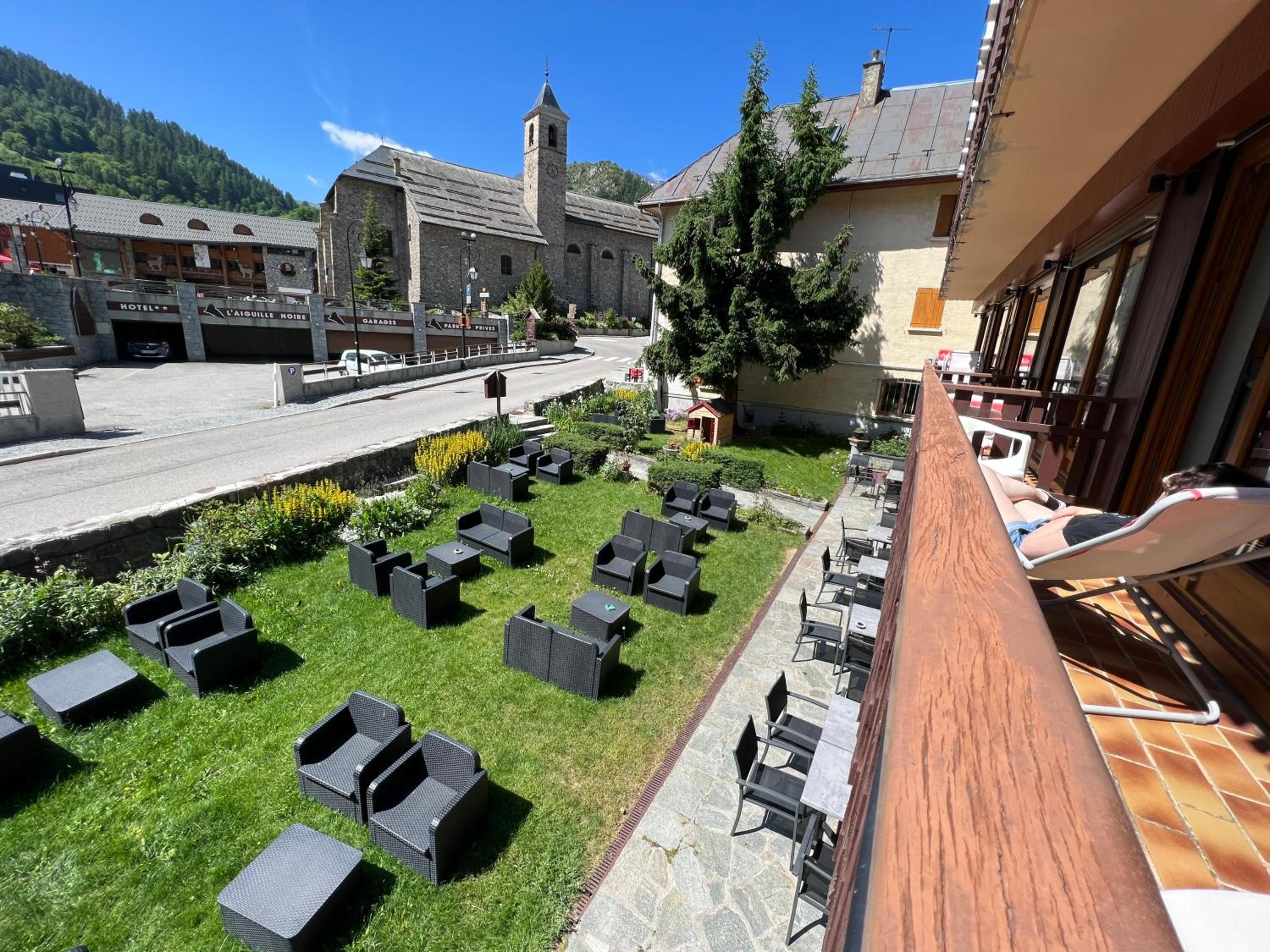 outdoor BBQ area
