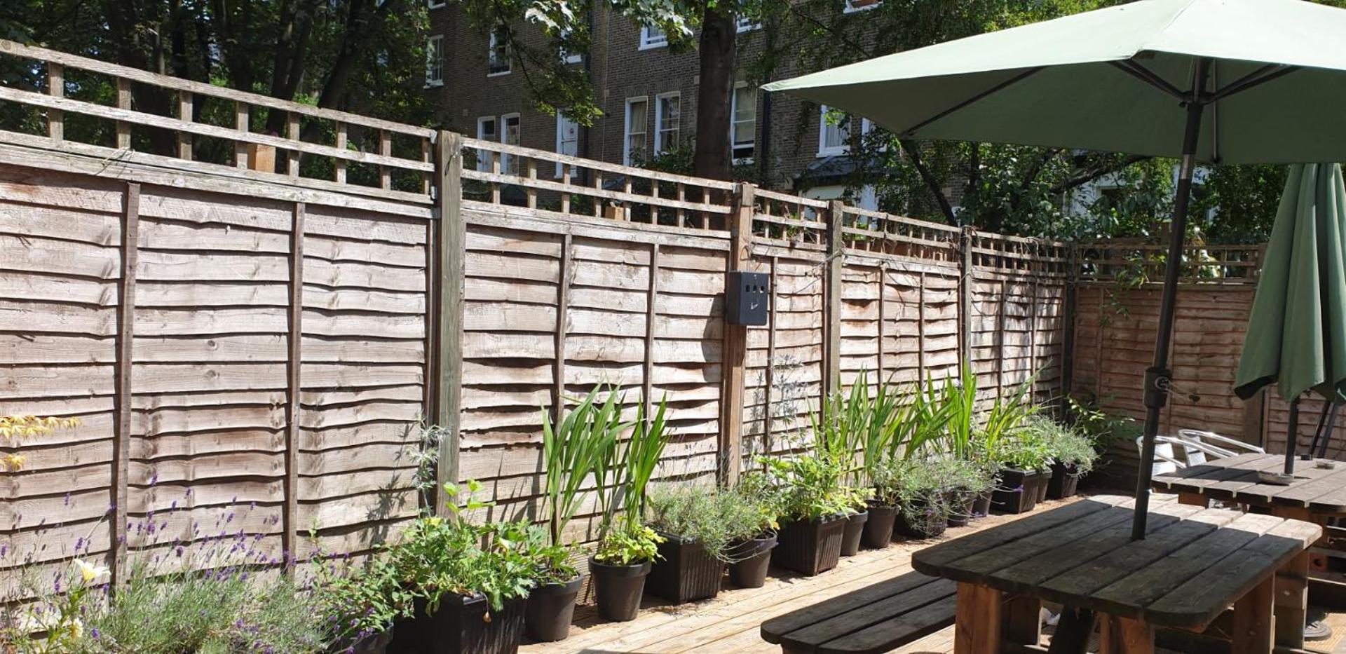 outdoor bbq area