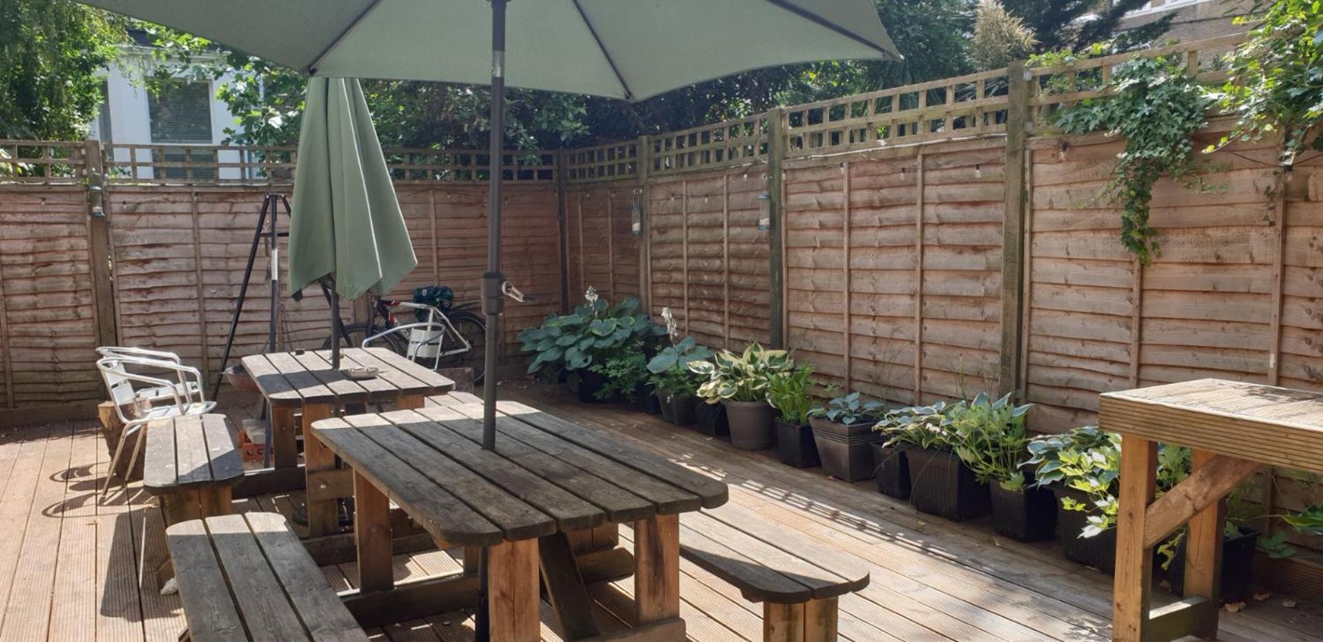outdoor bbq area