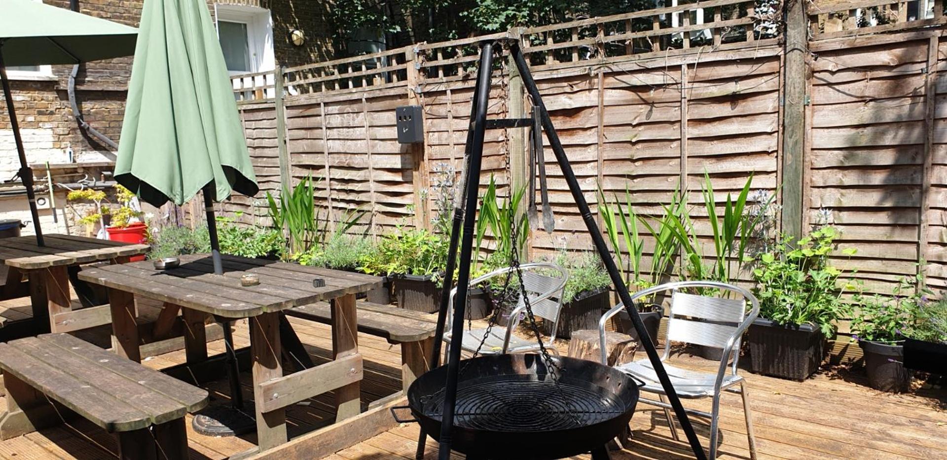 outdoor bbq area