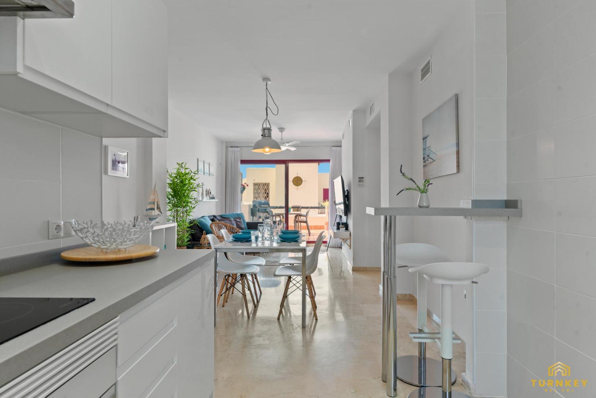 Beautiful penthouse in Casares with rooftop terrace and seaview