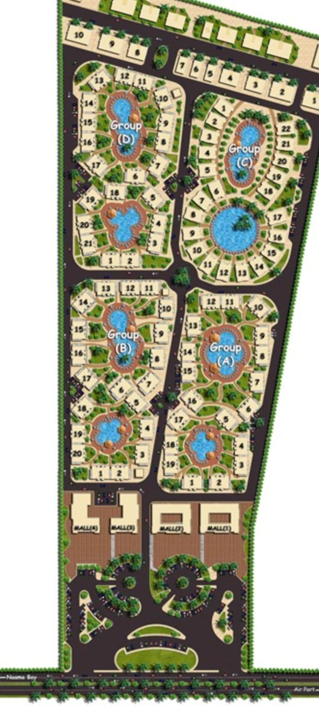 Luxus Designer Apartment in Sunny Lakes 2 ganz nah am Zentrum Naama Bay 75 m2 direkt am Pool - 2 Bakone Obergeschoss bis zu 5 Personen buchbar